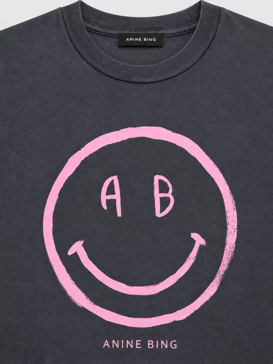 Anine Bing Graphic Cotton T-Shirt