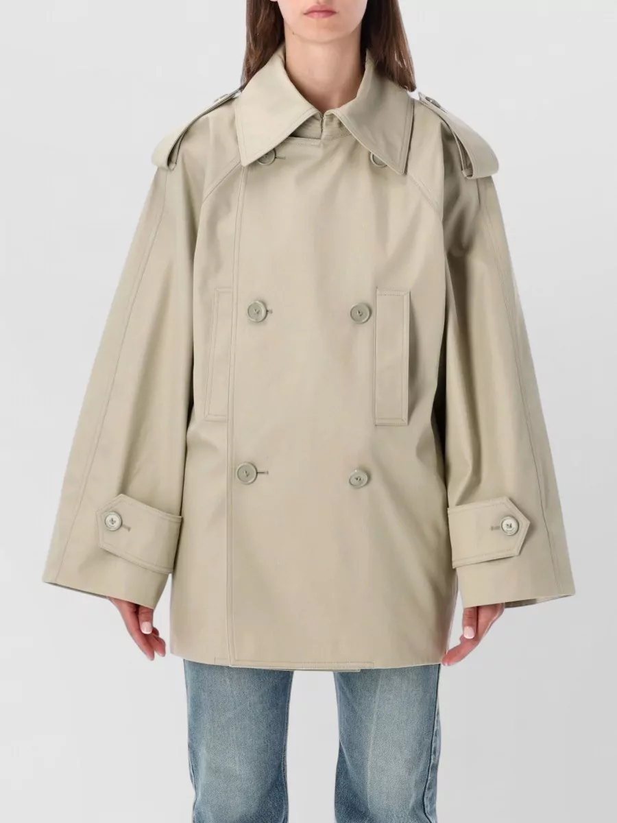 Balenciaga cotton double-breasted trench coat