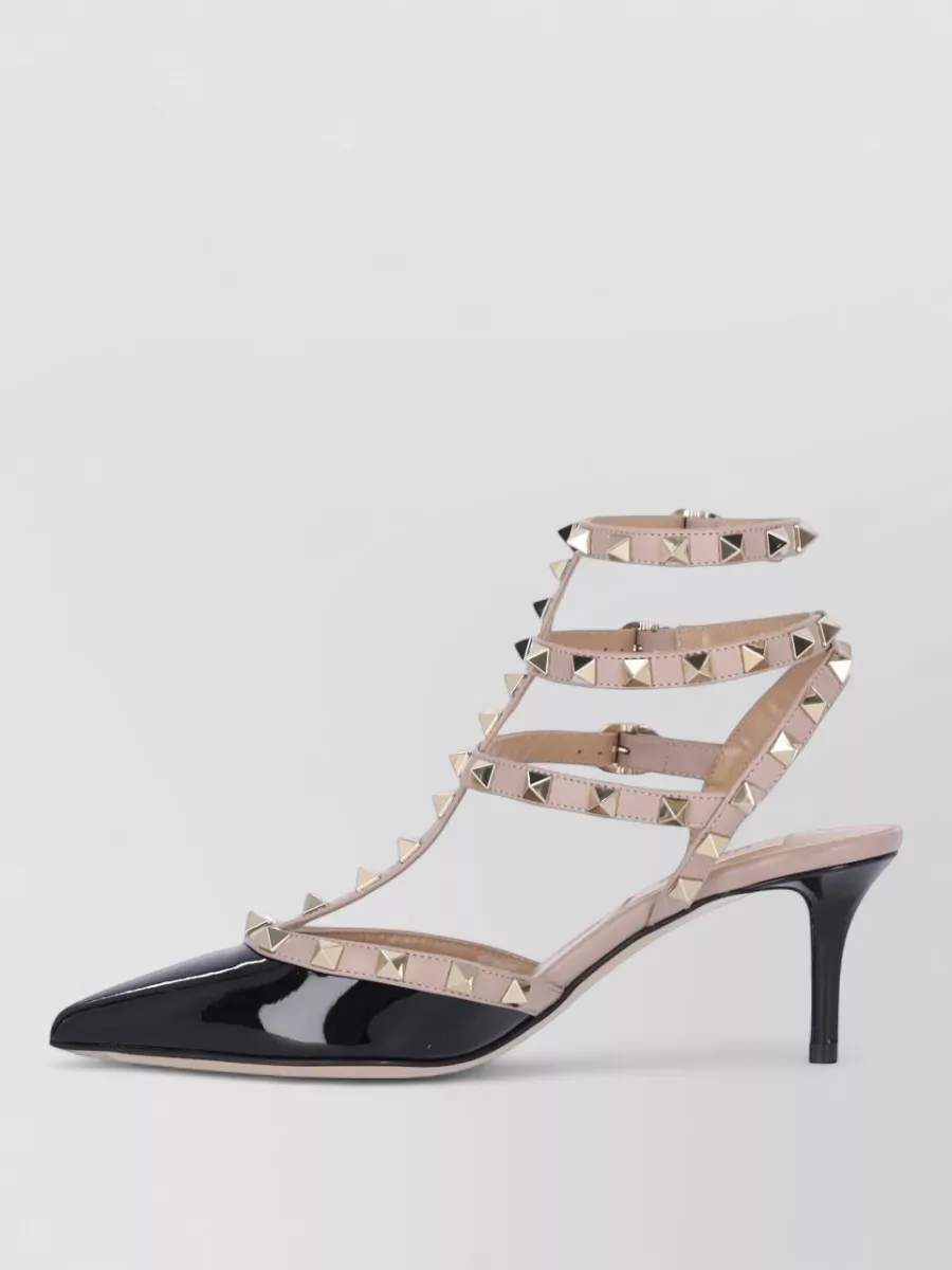 Valentino Garavani Leather Rockstud Pointed-Toe Pumps