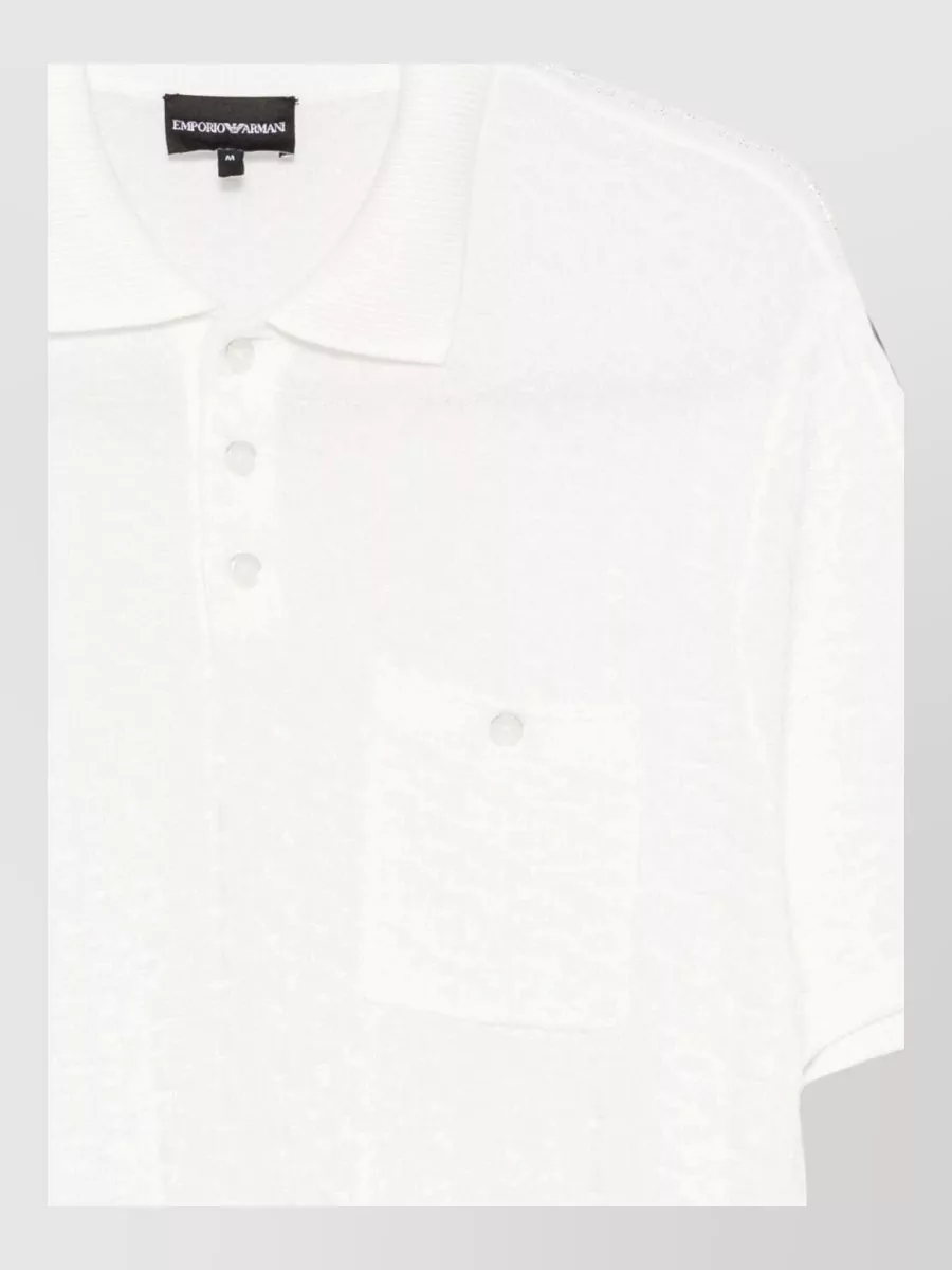 Emporio Armani knitted short-sleeve polo shirt