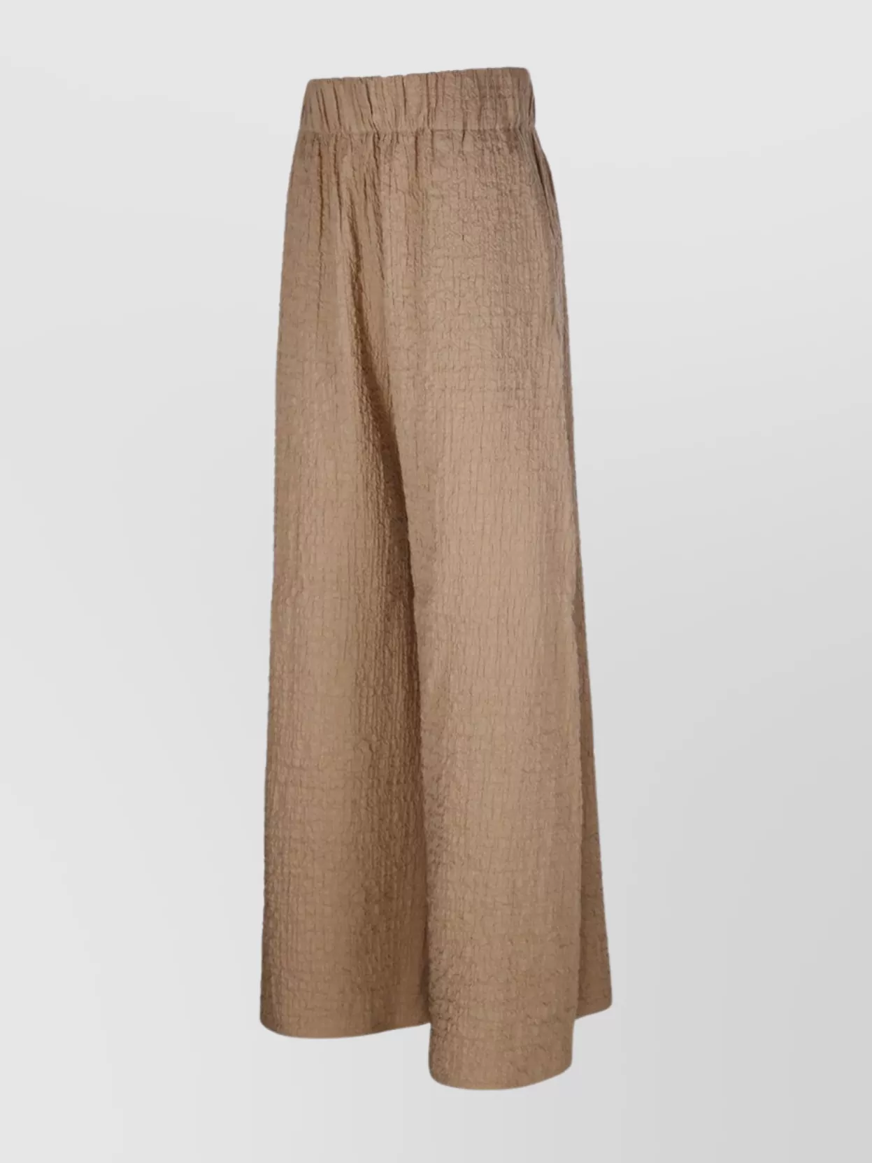By Malene Birger Textured Wide-leg Trousers In Luxe Fabric