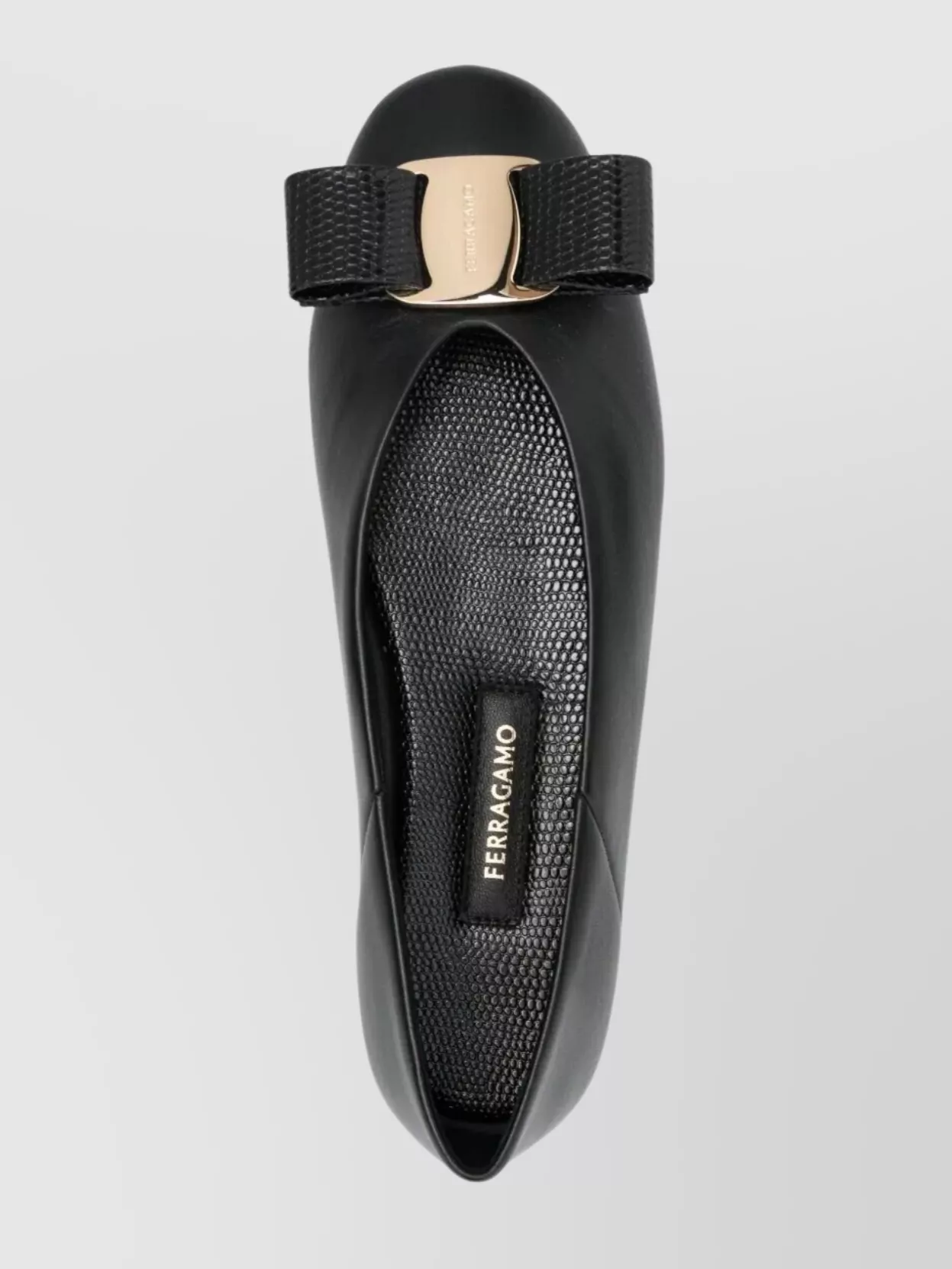 Ferragamo Nappa Leather Vanna Ballerinas
