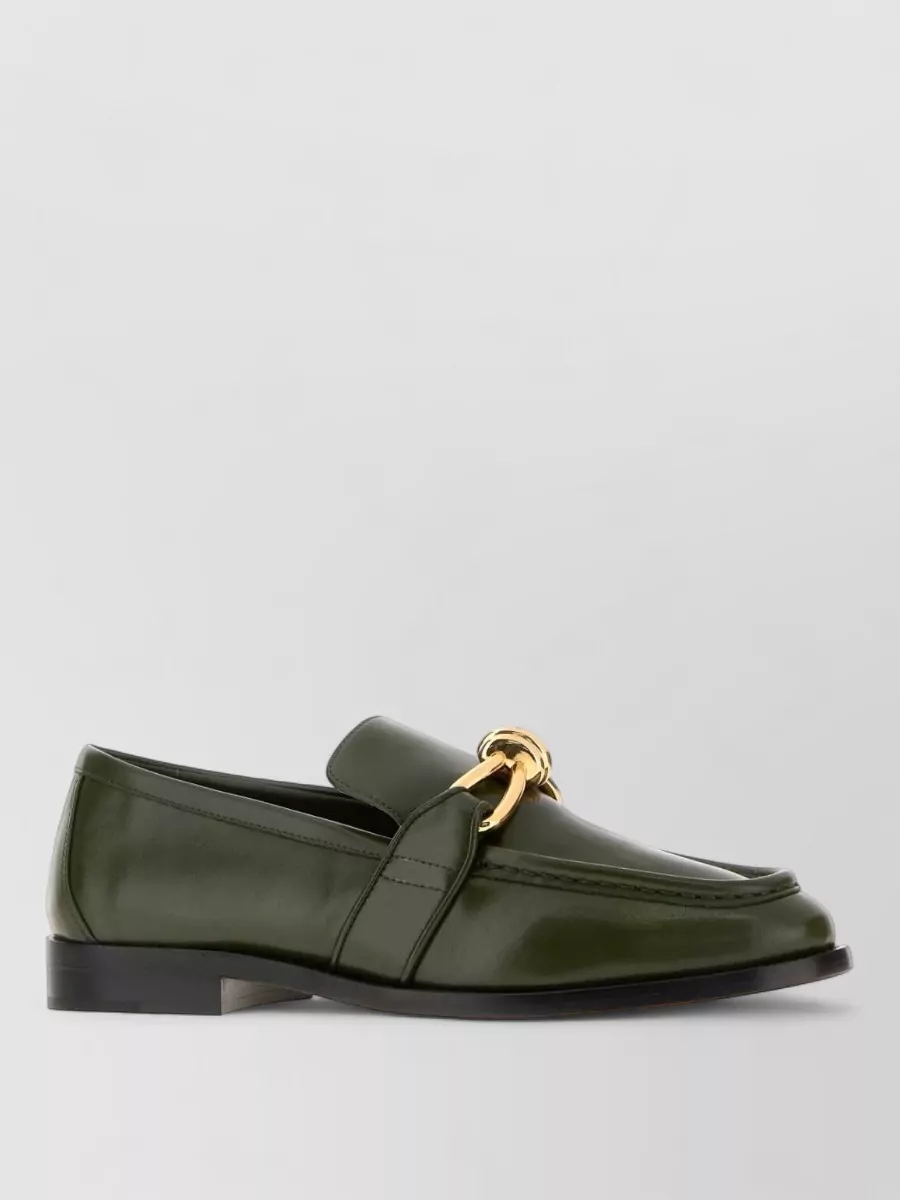 Bottega Veneta leather astaire loafers