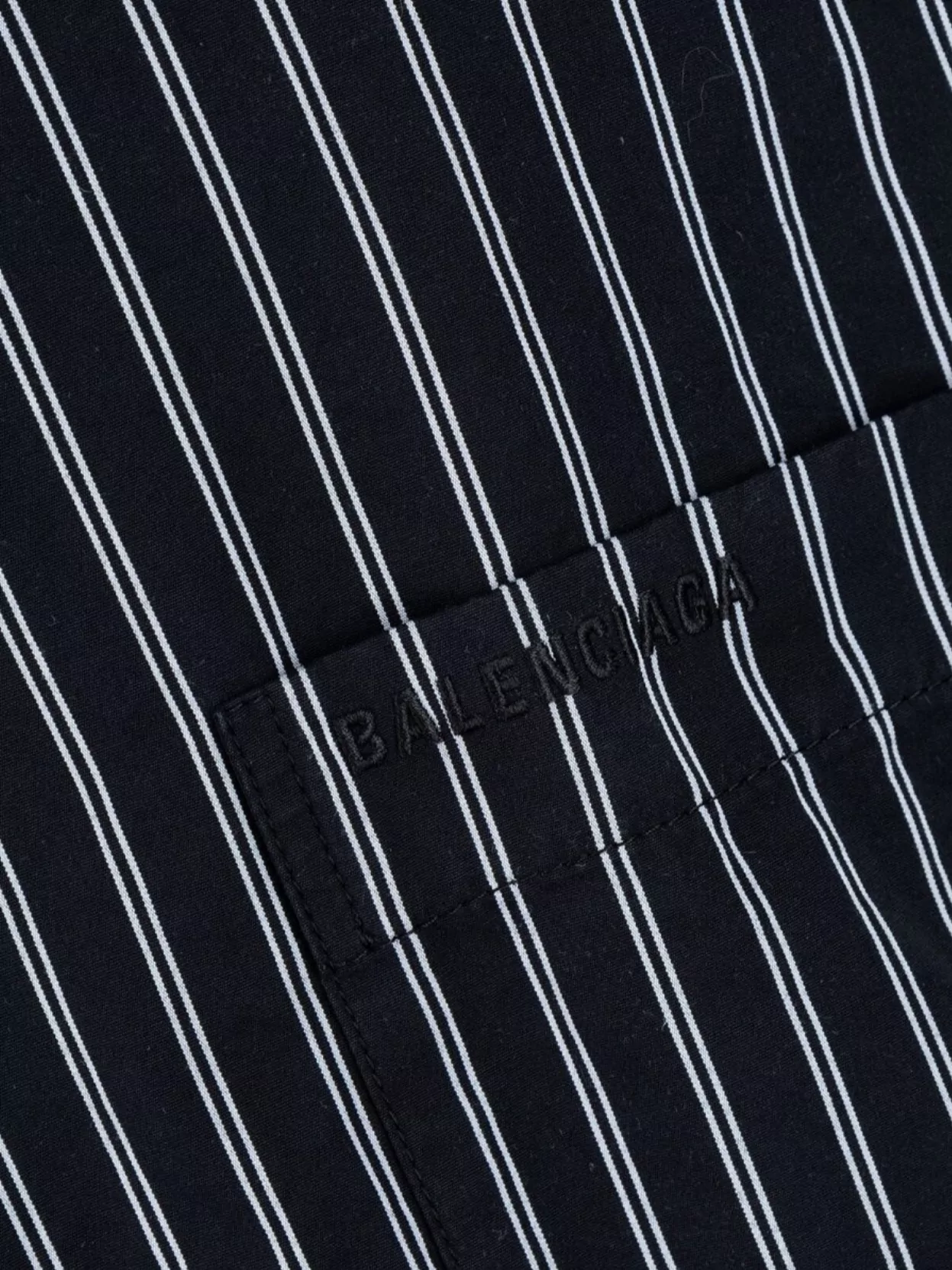 Balenciaga Shirts With Chest Pocket And Striped Pattern