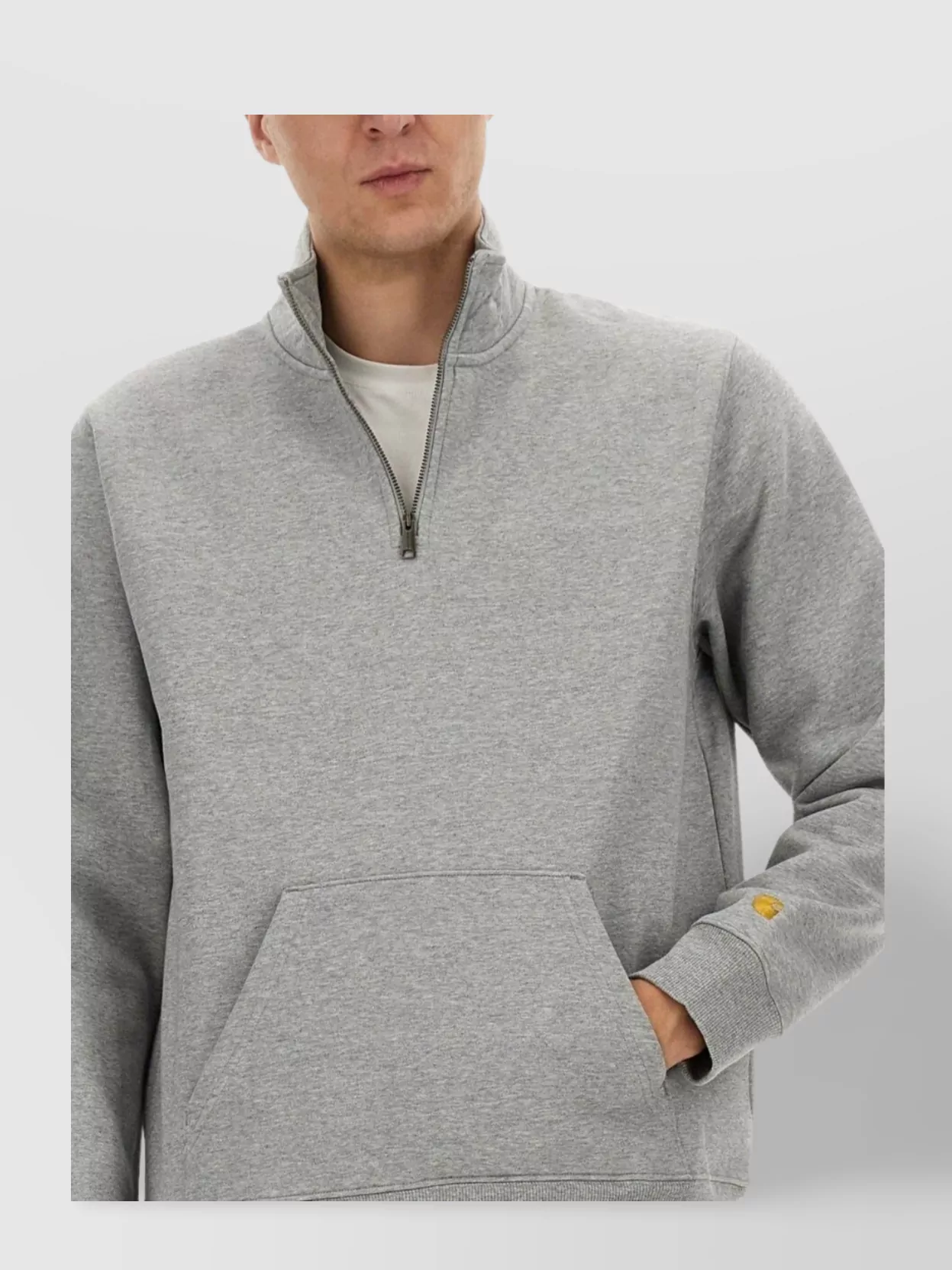 Carhartt Wip Half Zipper Sweatshirt Ribbed Cuffs