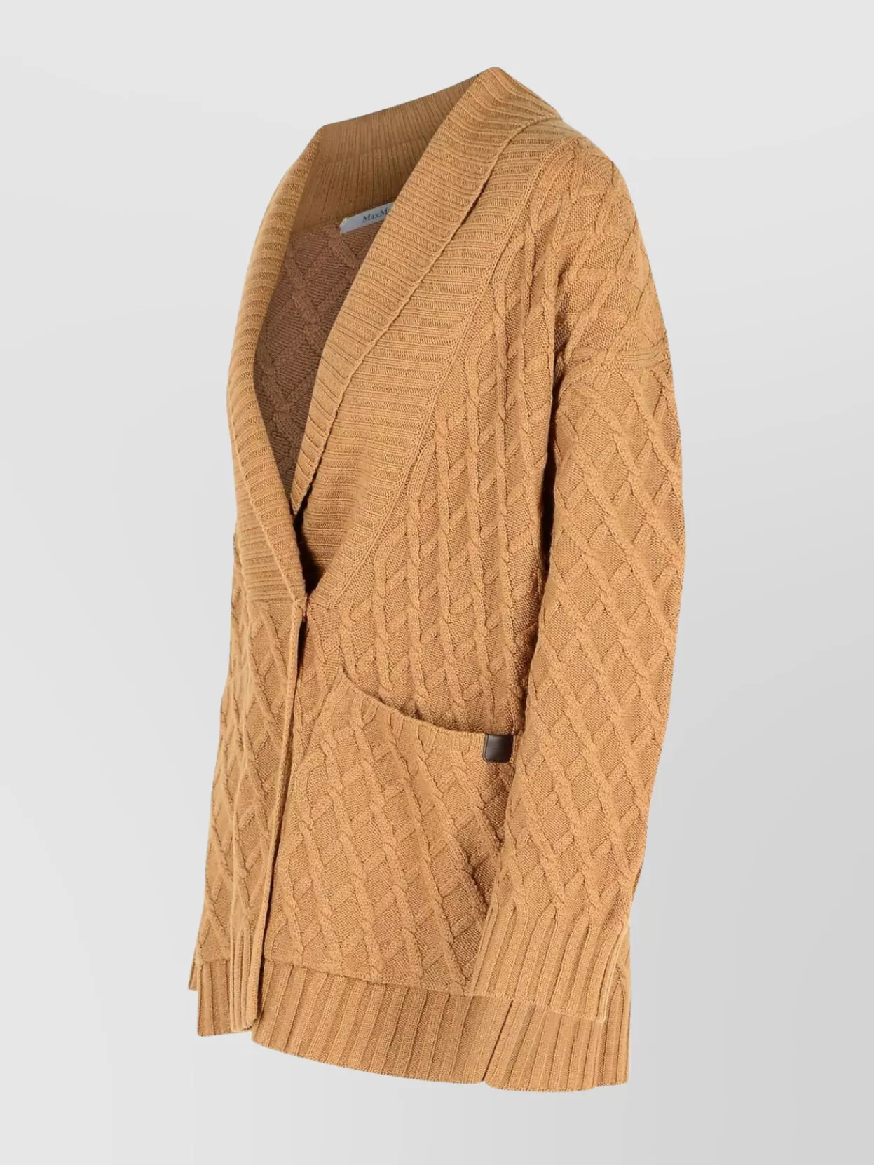 Max Mara Double-Breasted Knit Cardigan Pockets