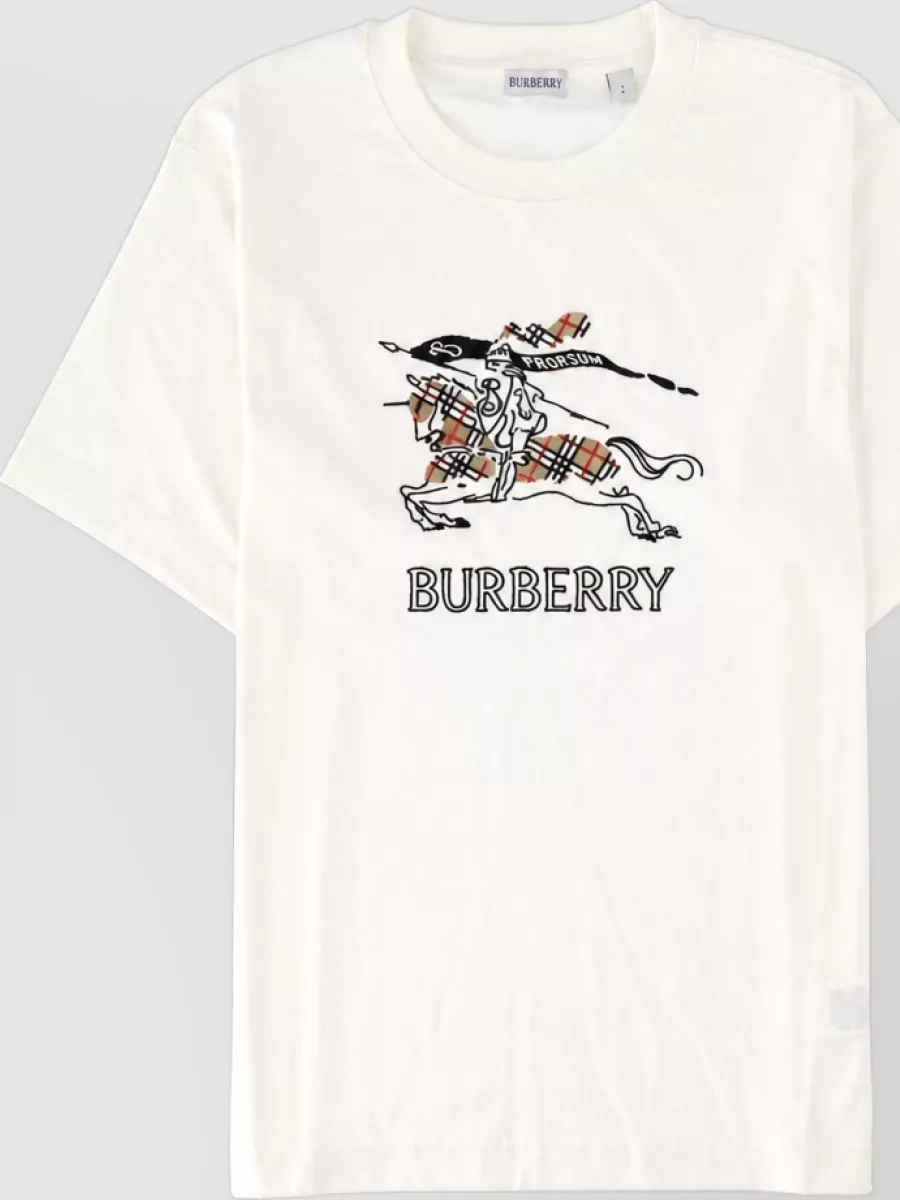 Burberry Checked cotton t shirt