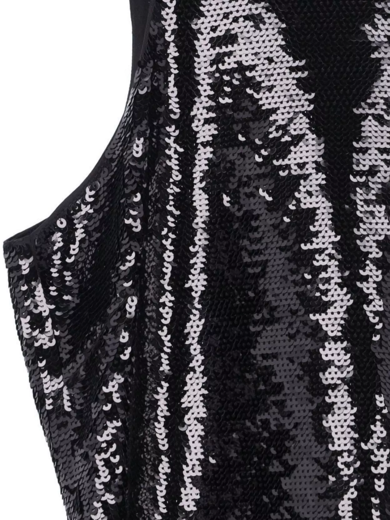 Michael Kors Sequin Embellished Sleeveless High Neck Dress In Black