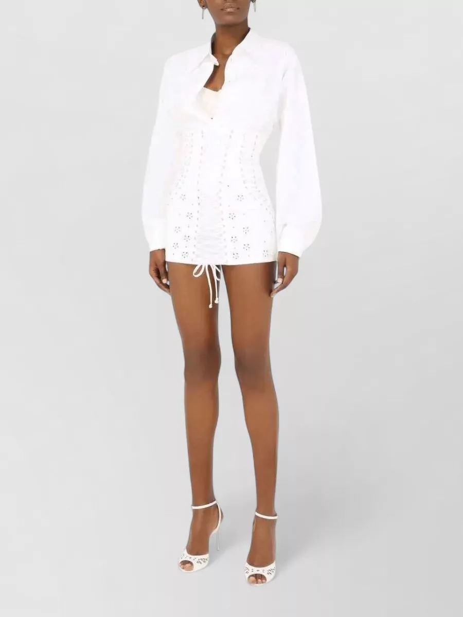 Dolce&Gabbana Lace Trim Long Sleeve Shirt