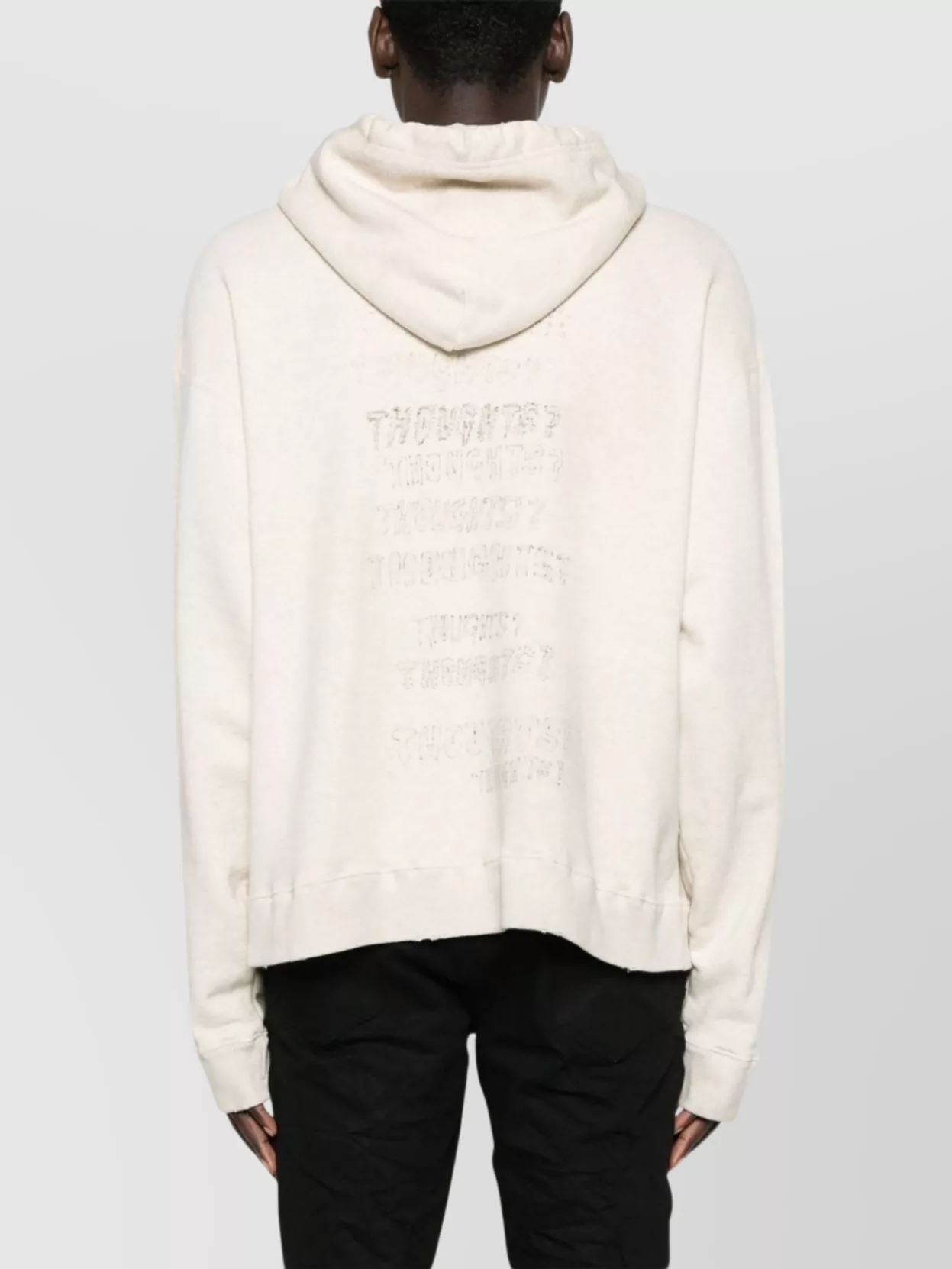 Maison Mihara Yasuhiro Embroidered Drawstring Cotton Hoodie