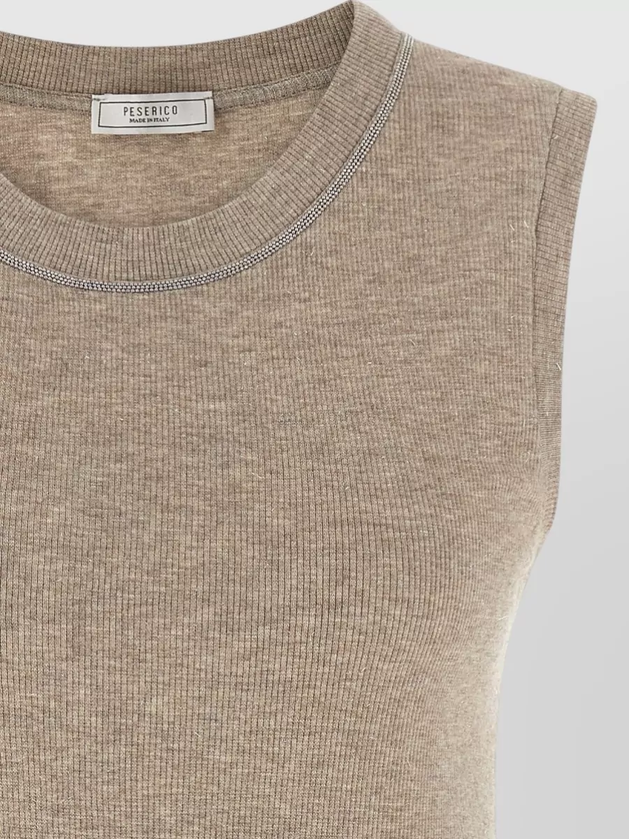 Peserico Ribbed Sleeveless Top
