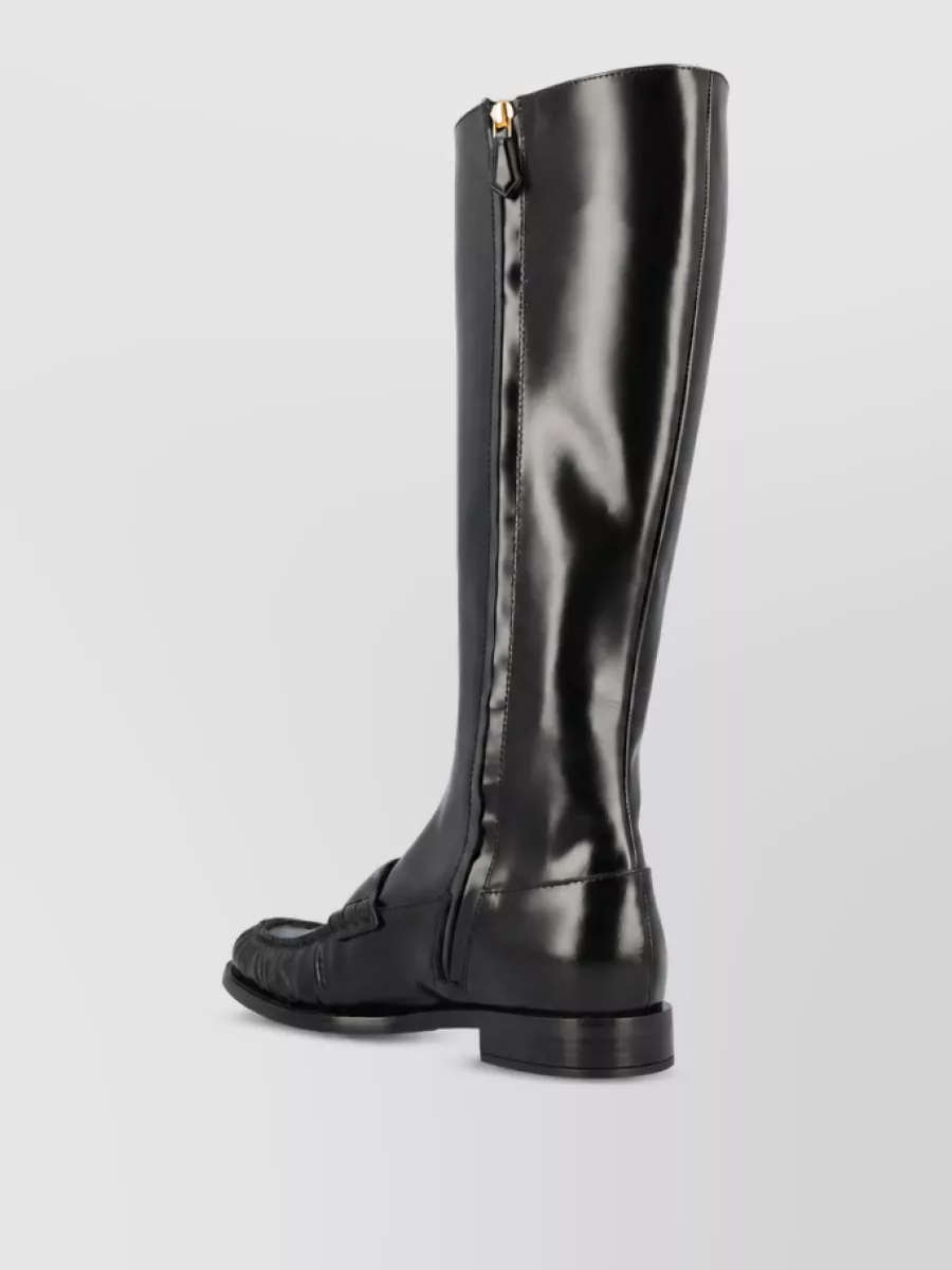 Prada Leather Ankle Boots
