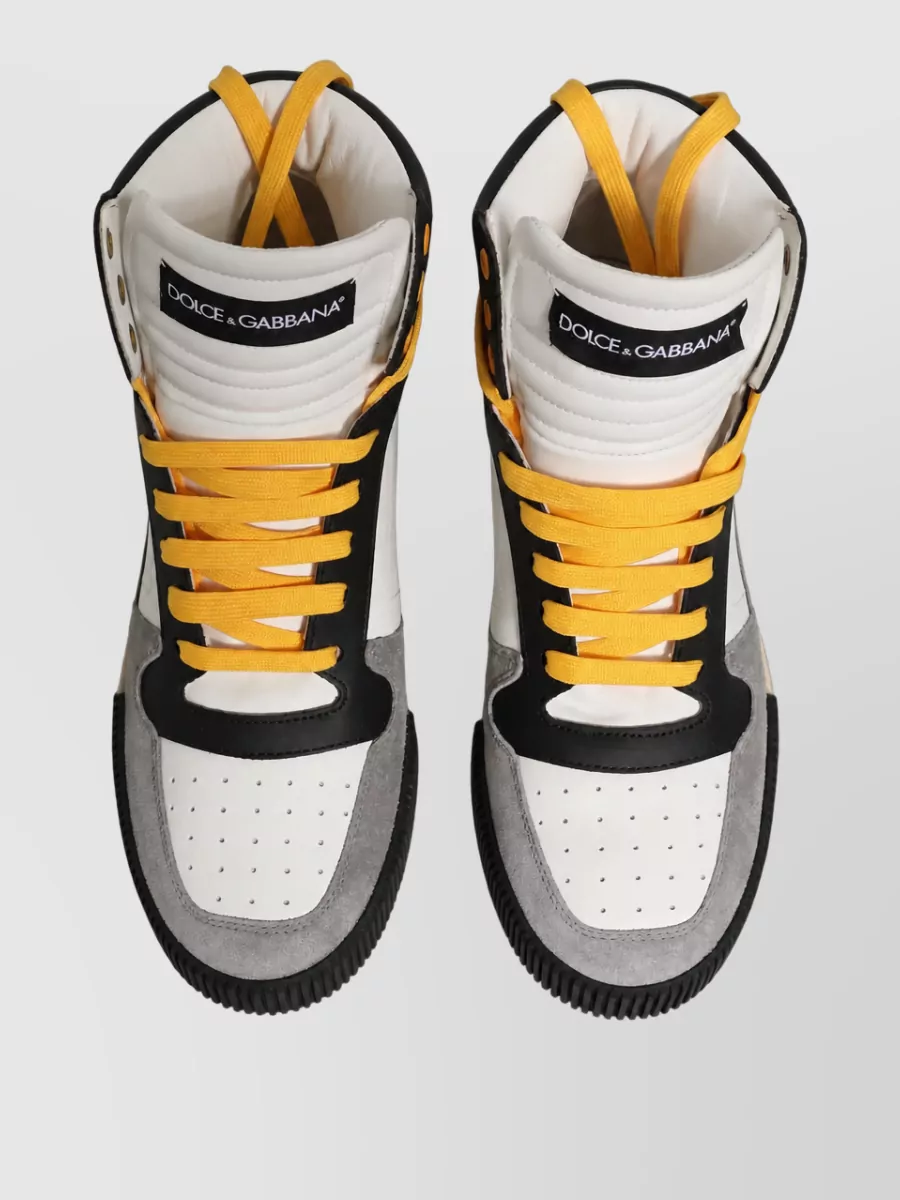 Dolce&Gabbana Leather High Top Sneakers