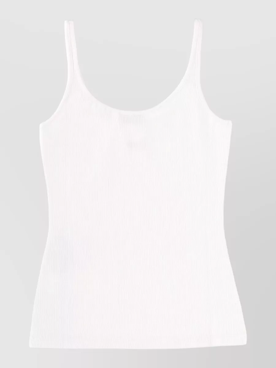 Off-White Ribbed Slim-Fit Tank Top
