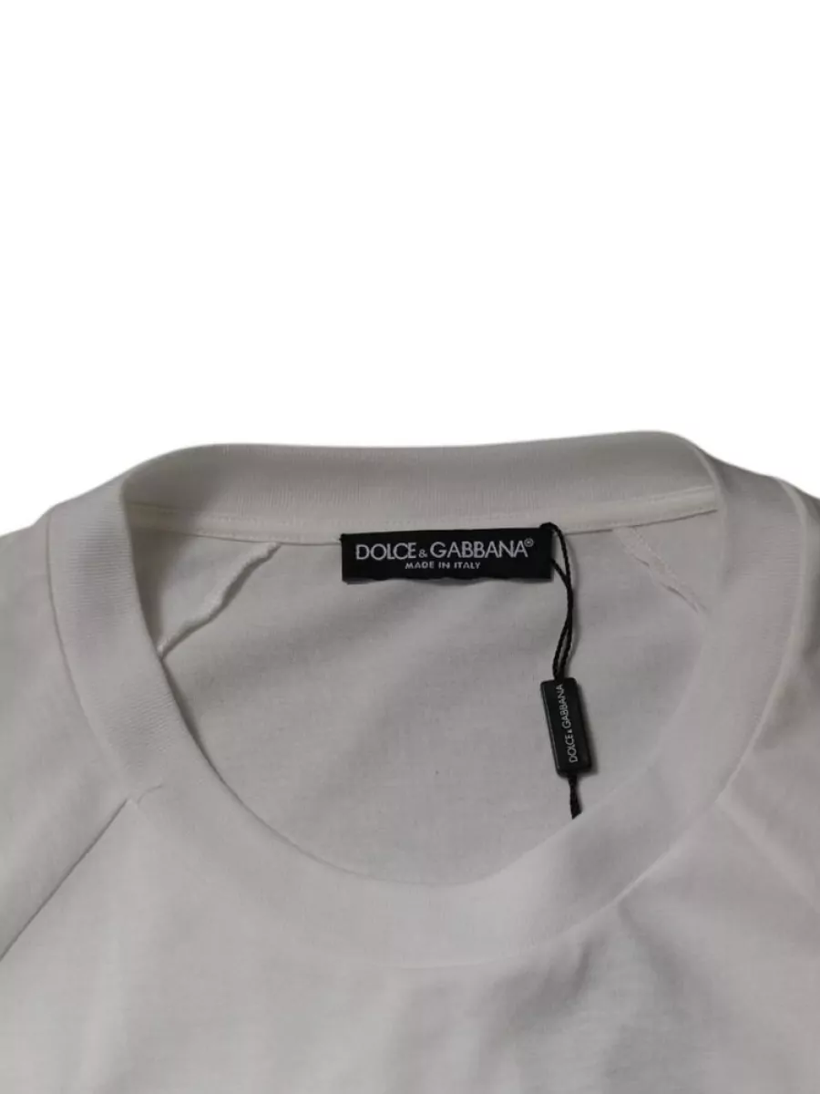 Dolce&Gabbana Cotton Printed Crew Neck Short Sleeve T-Shirt
