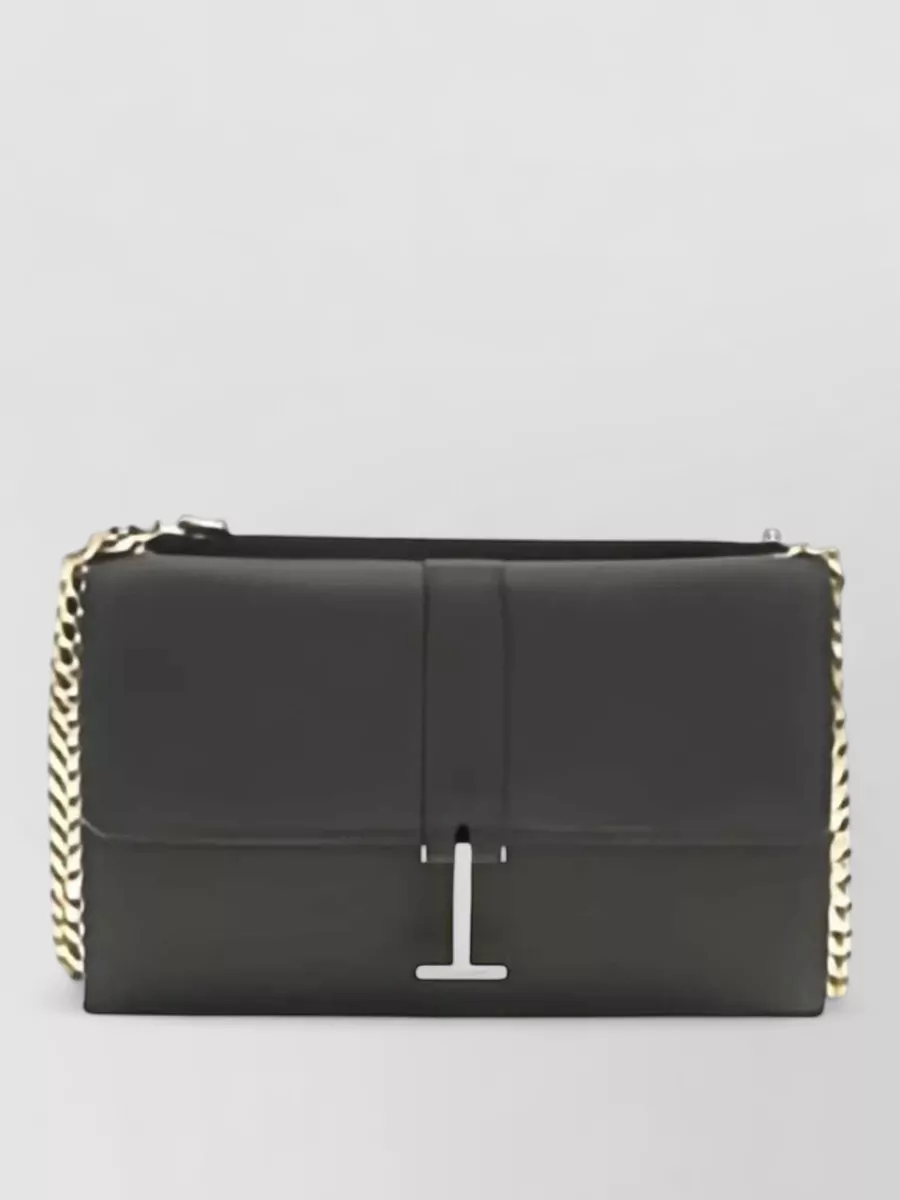 Tom Ford Mini Pebbled Leather Chain Clutch Bag