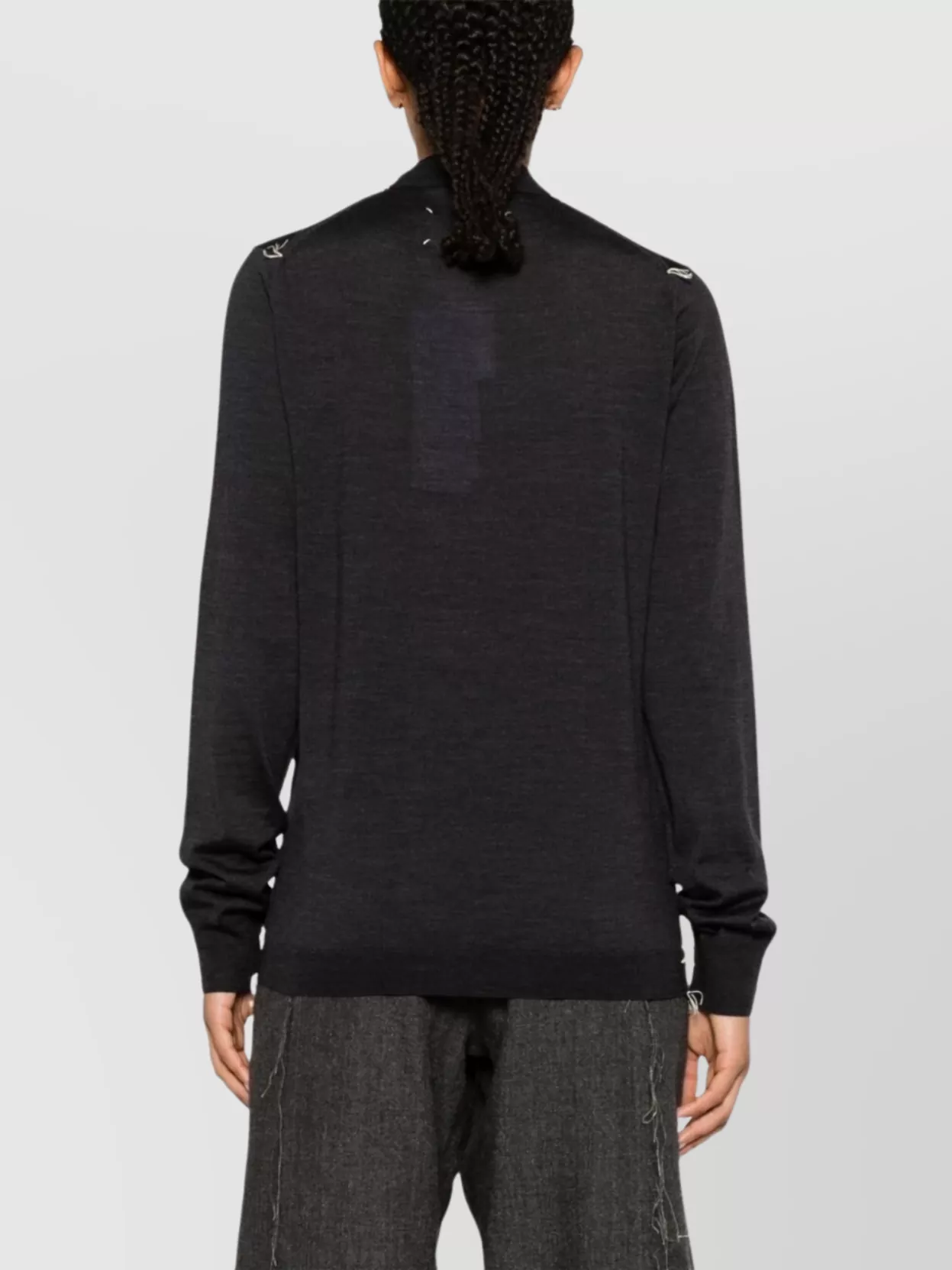 Maison Margiela Mock Neck Knit Sweater
