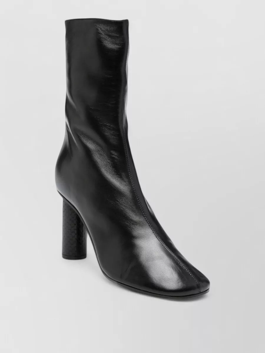 Paris Texas leather high block heel boots
