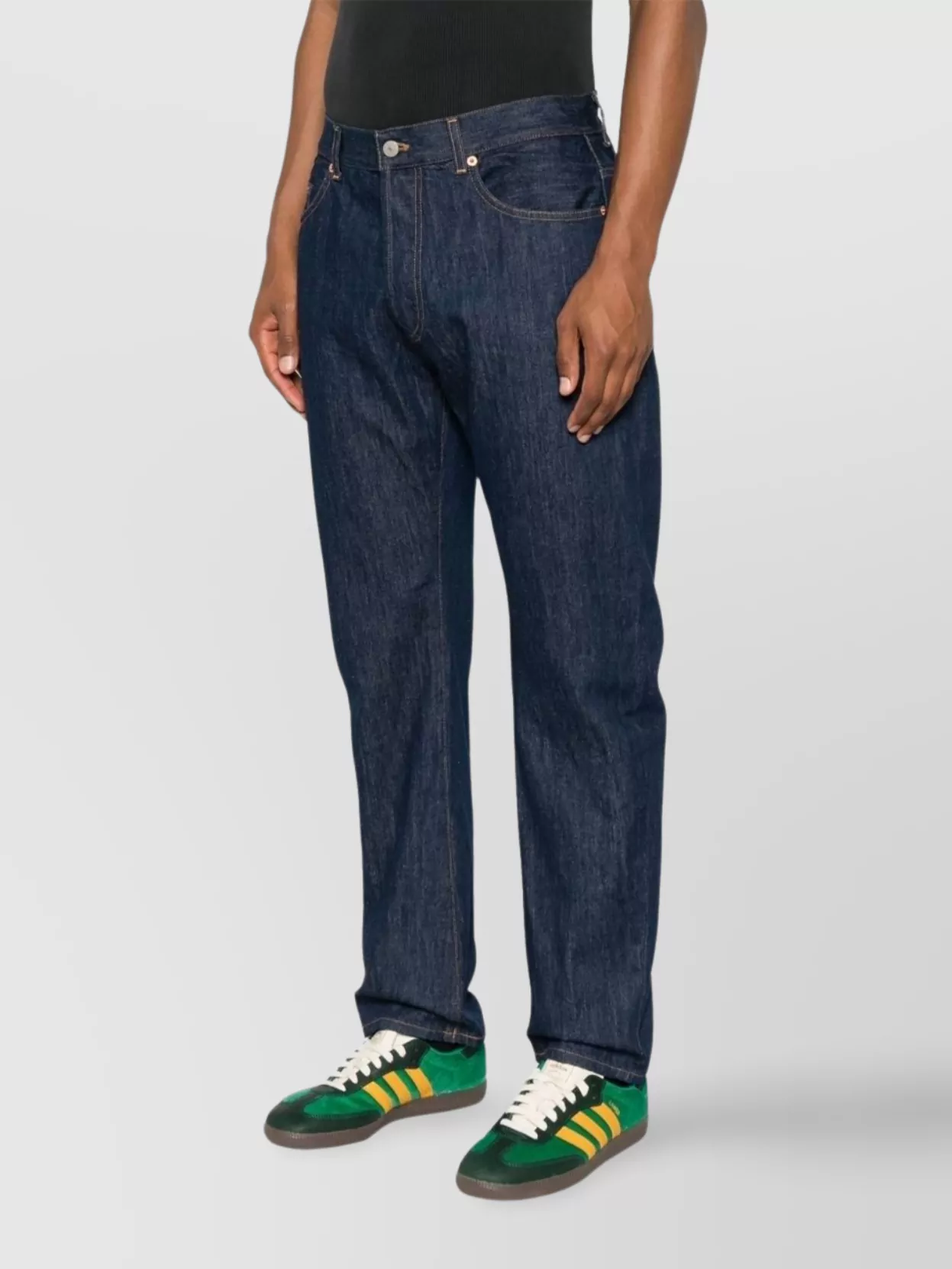 Dondup Five-Pocket Jeans With Tapered Leg And Contrast Stitching