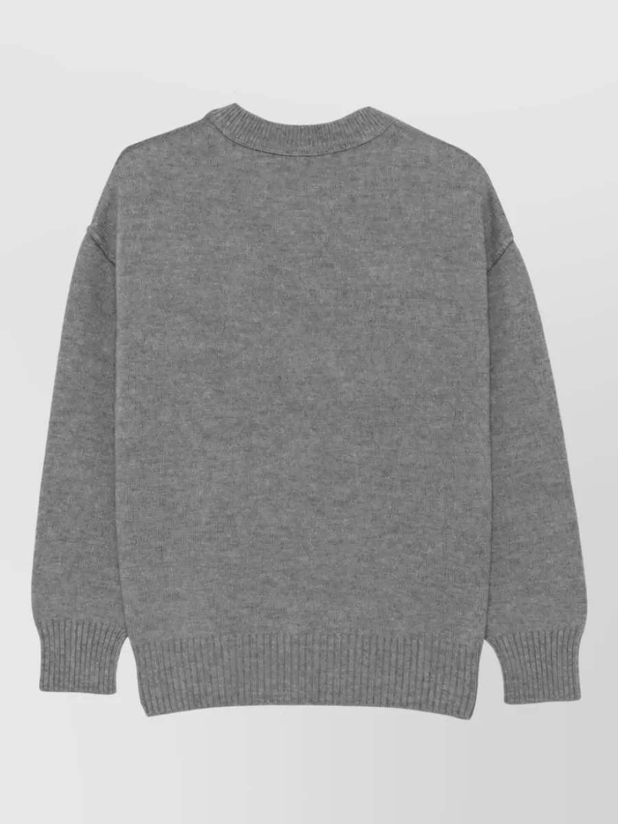 Ami Paris Wool Crewneck Sweater