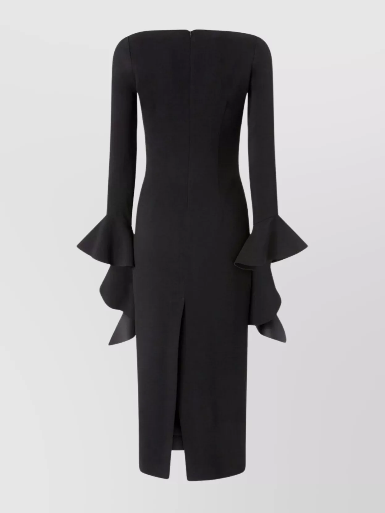 Pinko Long Sleeve Fitted Dress With Back Slit