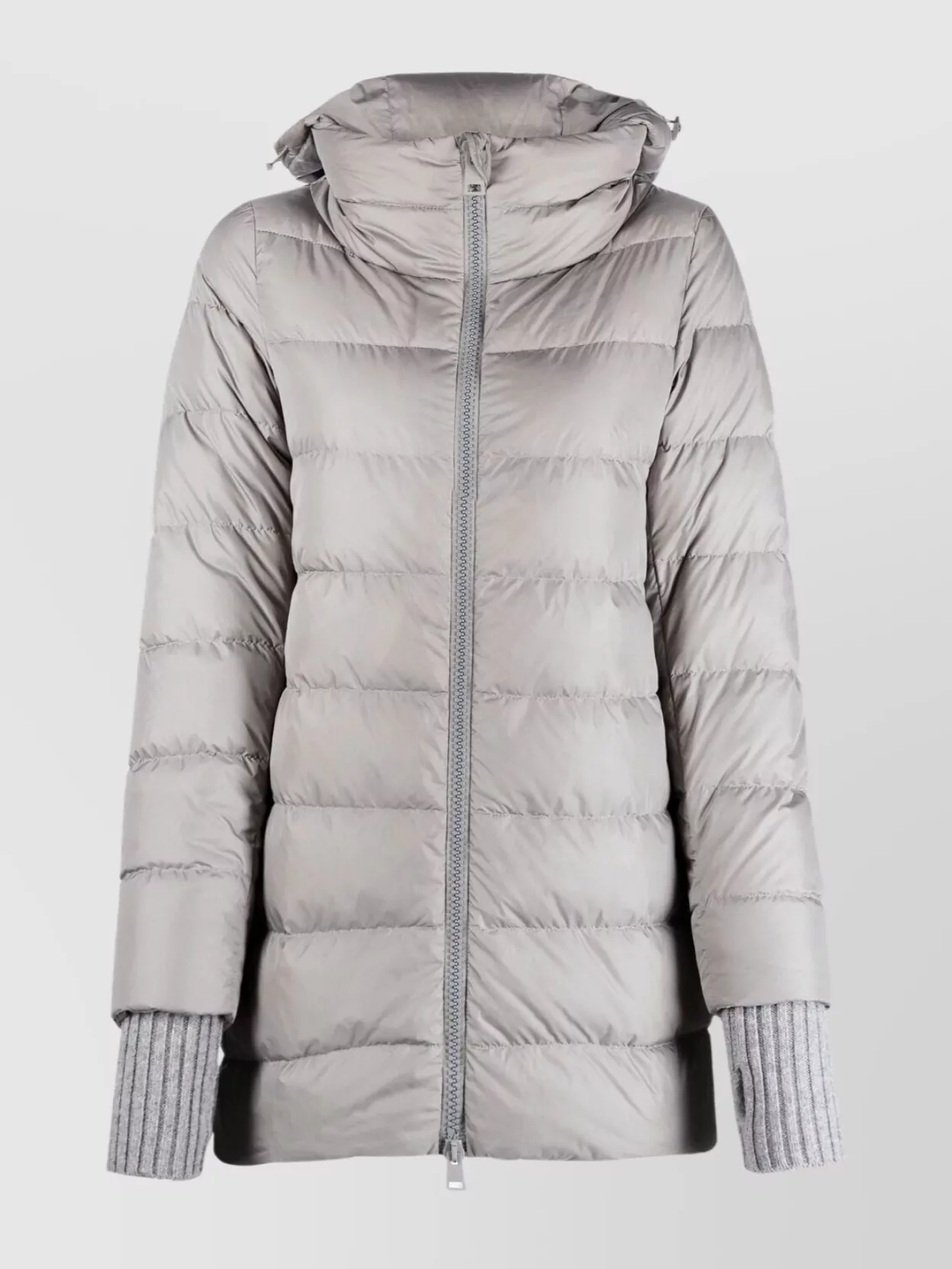 Herno A-shape Chamoix Down Jacket In Gray