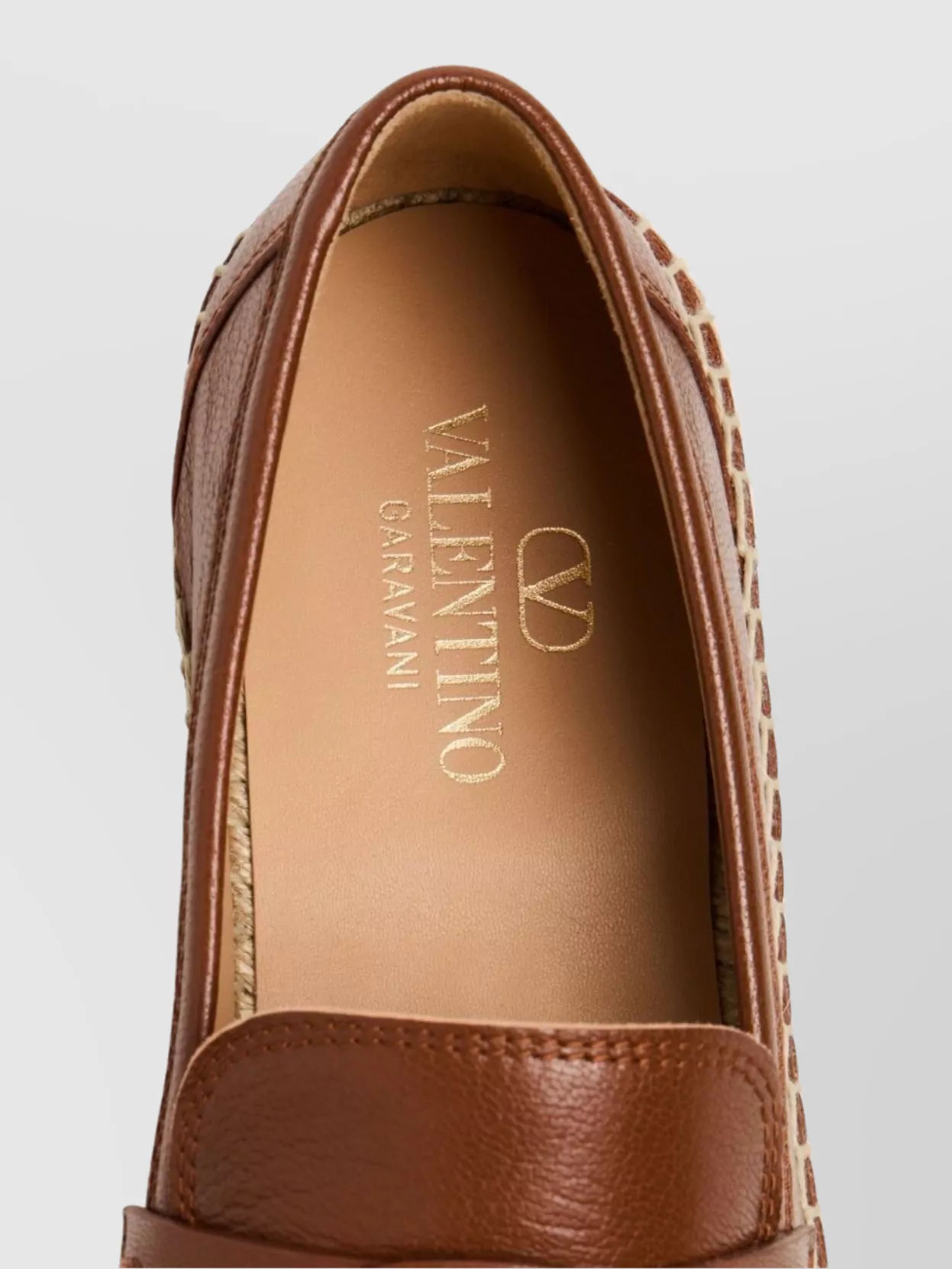 Valentino Garavani Almond Toe Goatskin Espadrilles