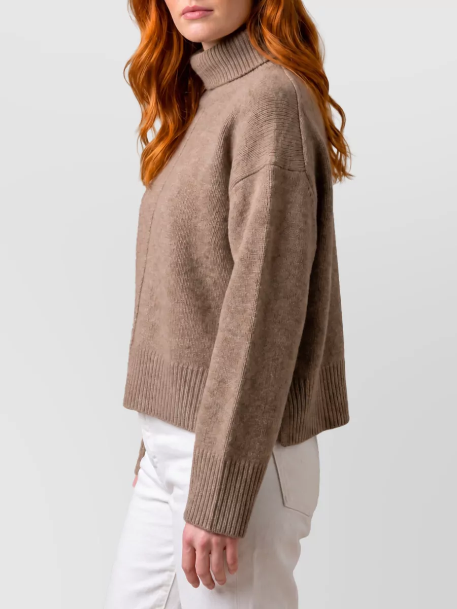 Loulou Studio Cashmere Cropped Turtleneck Sweater
