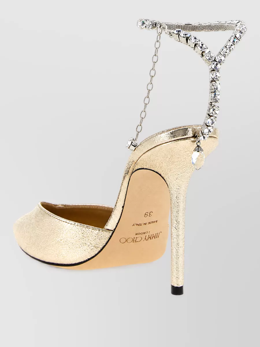Jimmy Choo Crystal-Embellished Saeda 100 Pumps