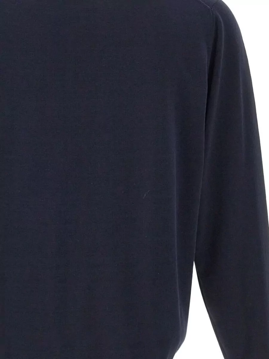Filippo De Laurentis Cotton Polo-Neck Long-Sleeve Cardigan
