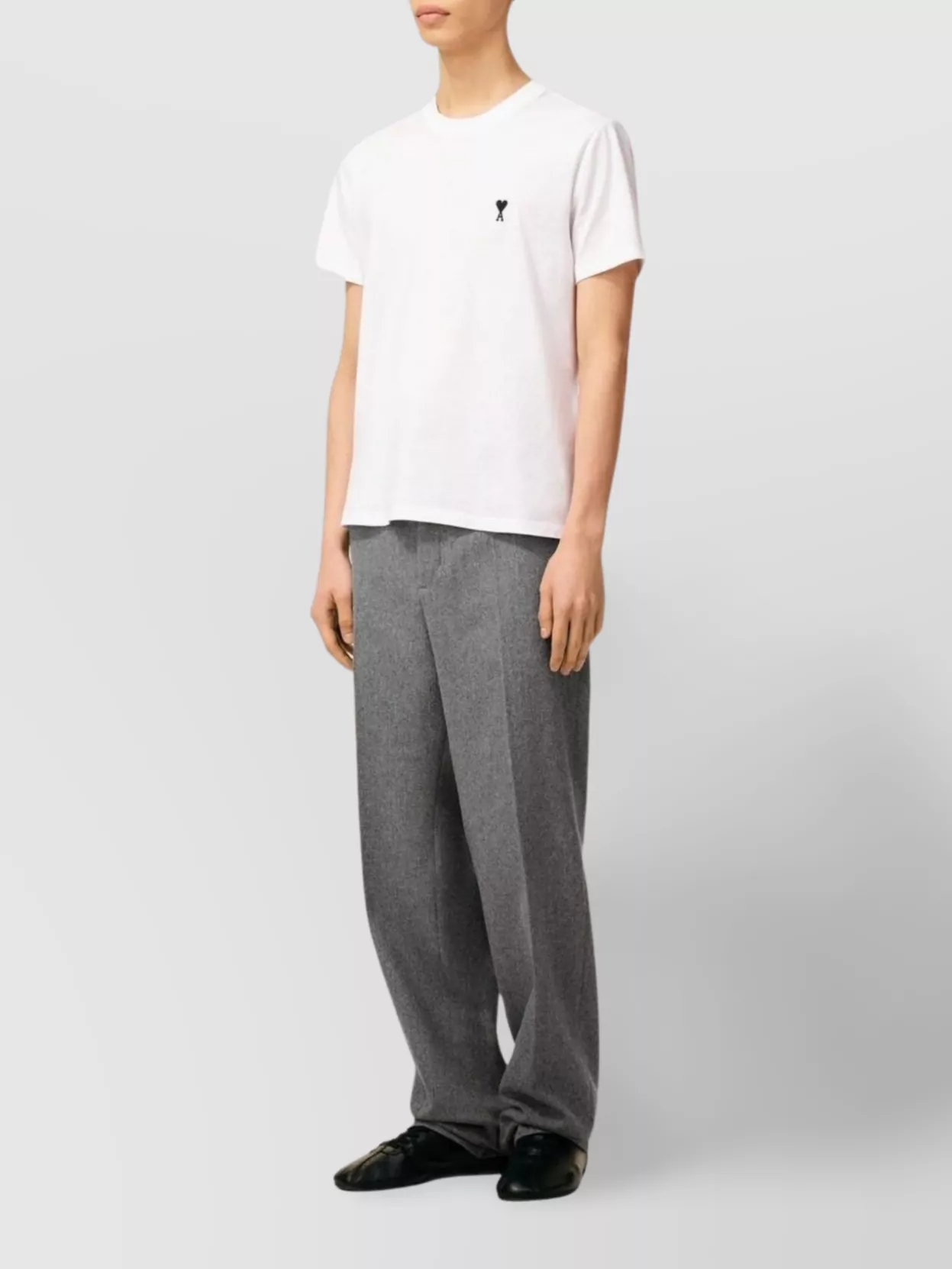 Ami Paris Heart Friend Cotton Crew Neck T-Shirt