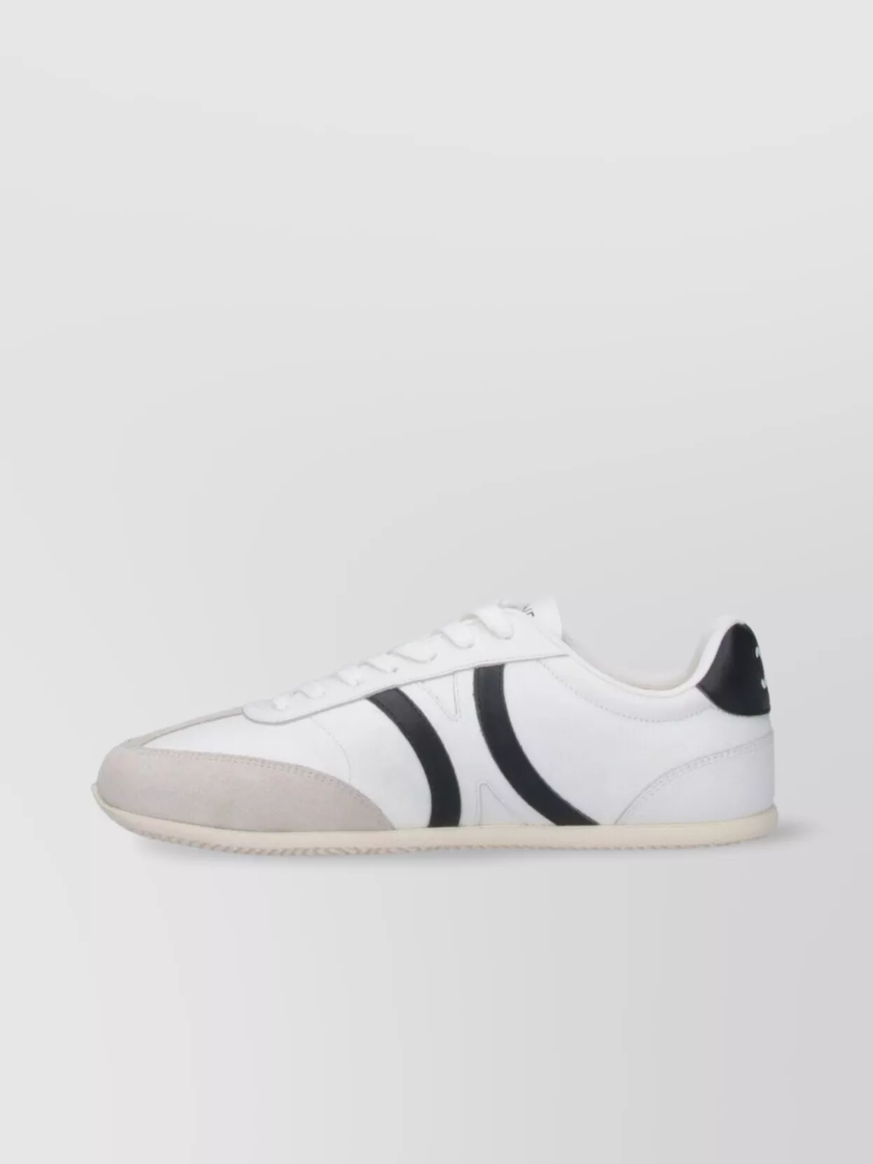 Celine White Calfskin Sneakers With Suede Inserts For Men