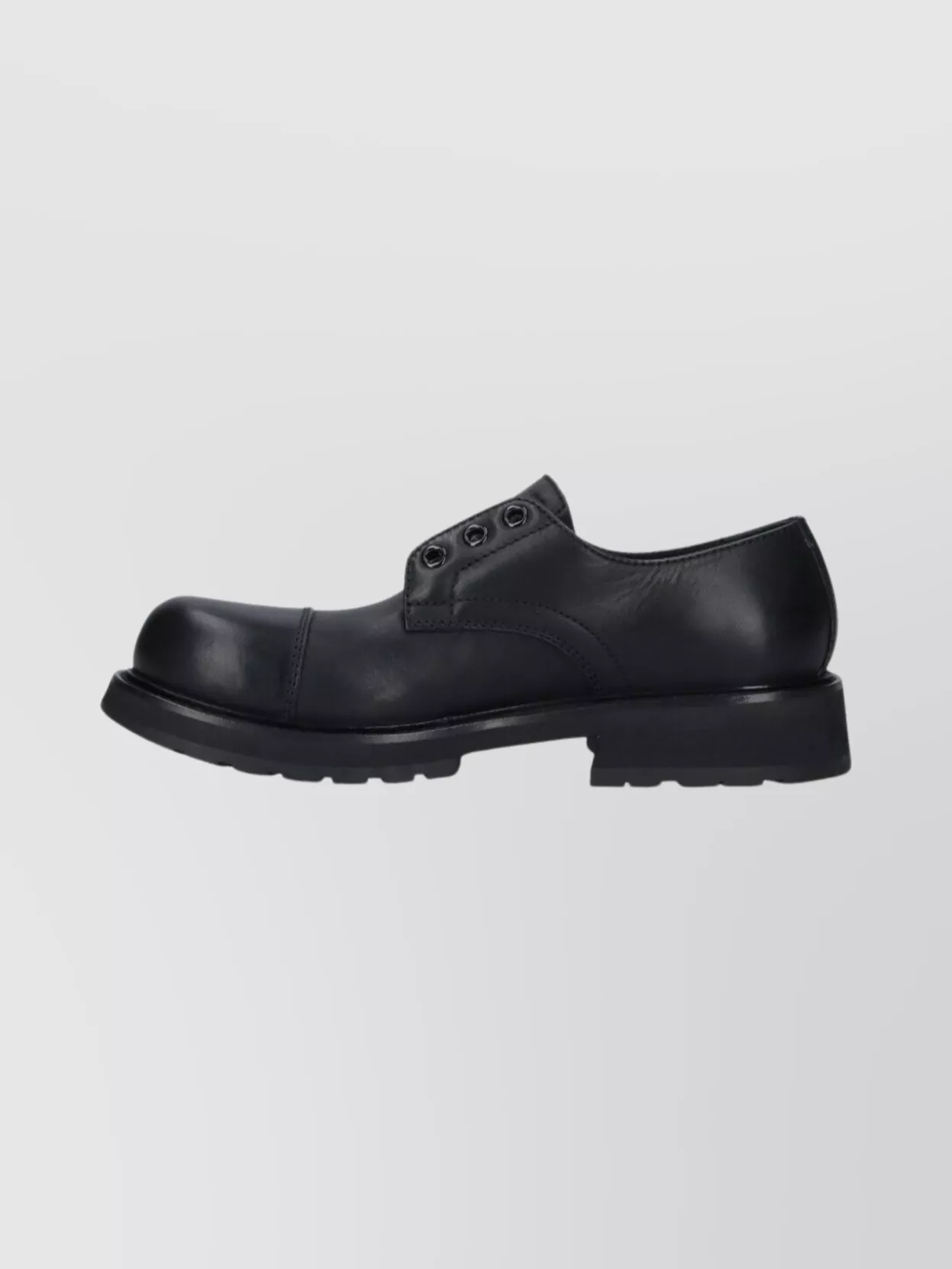 Balenciaga Lace-Up Shoes With Round Toe And Block Heel