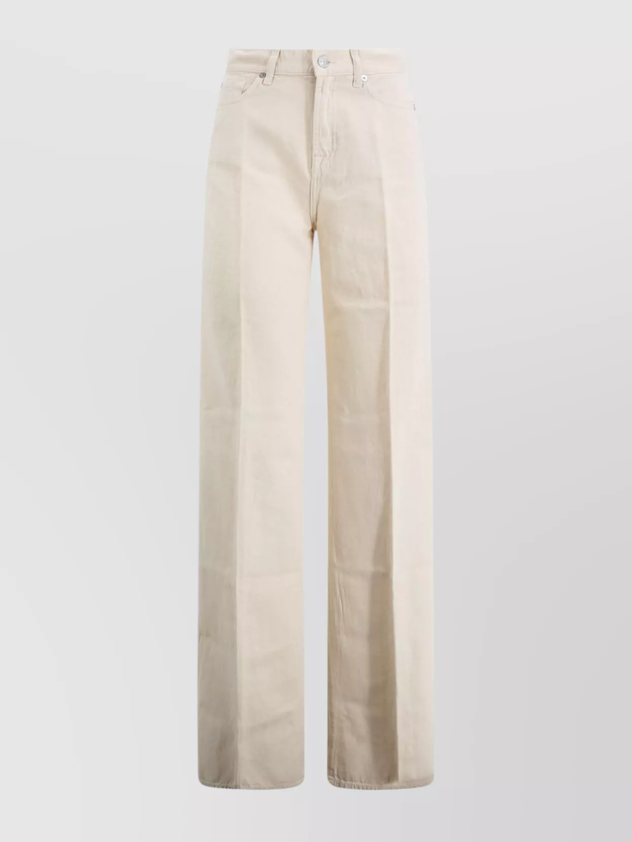 Shop 7 For All Mankind Flared High-waisted Trousers Wide Leg