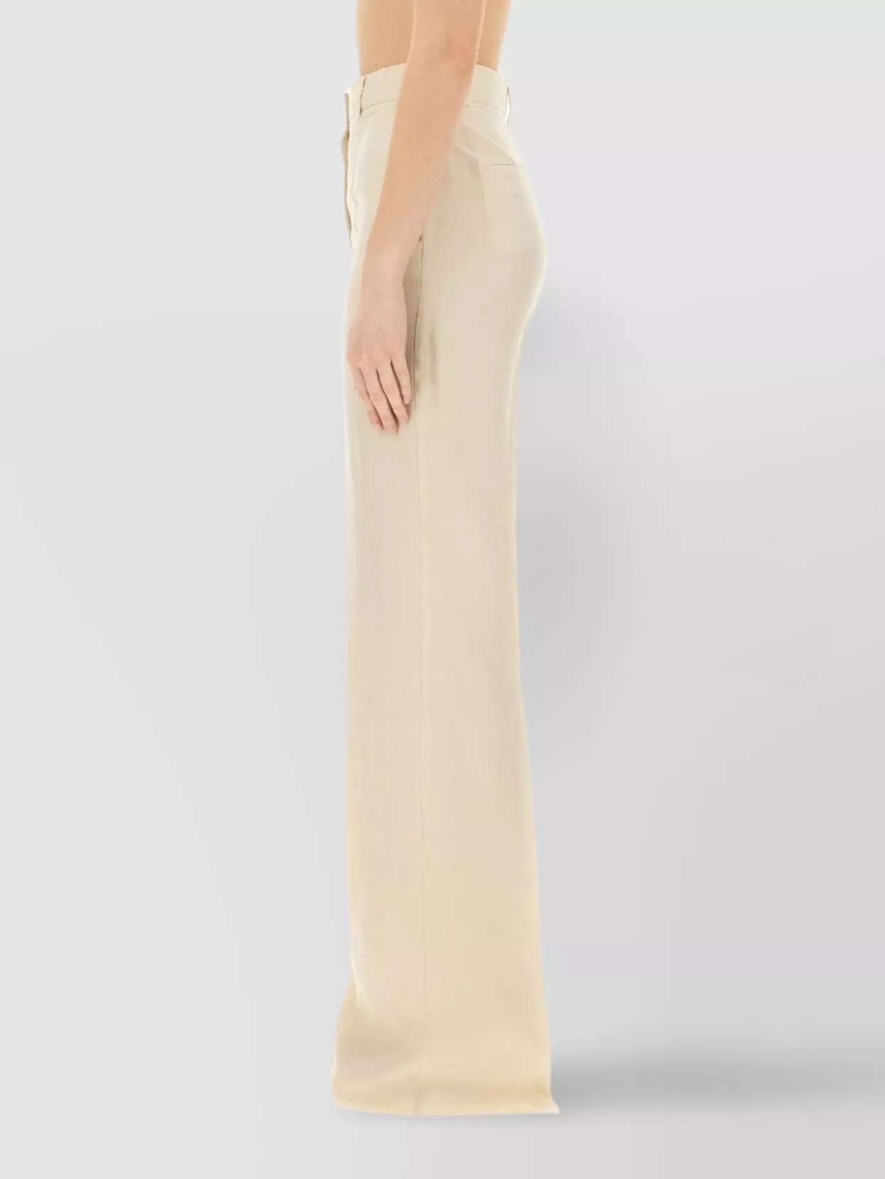 Sportmax Flared High Waist Trousers Pockets