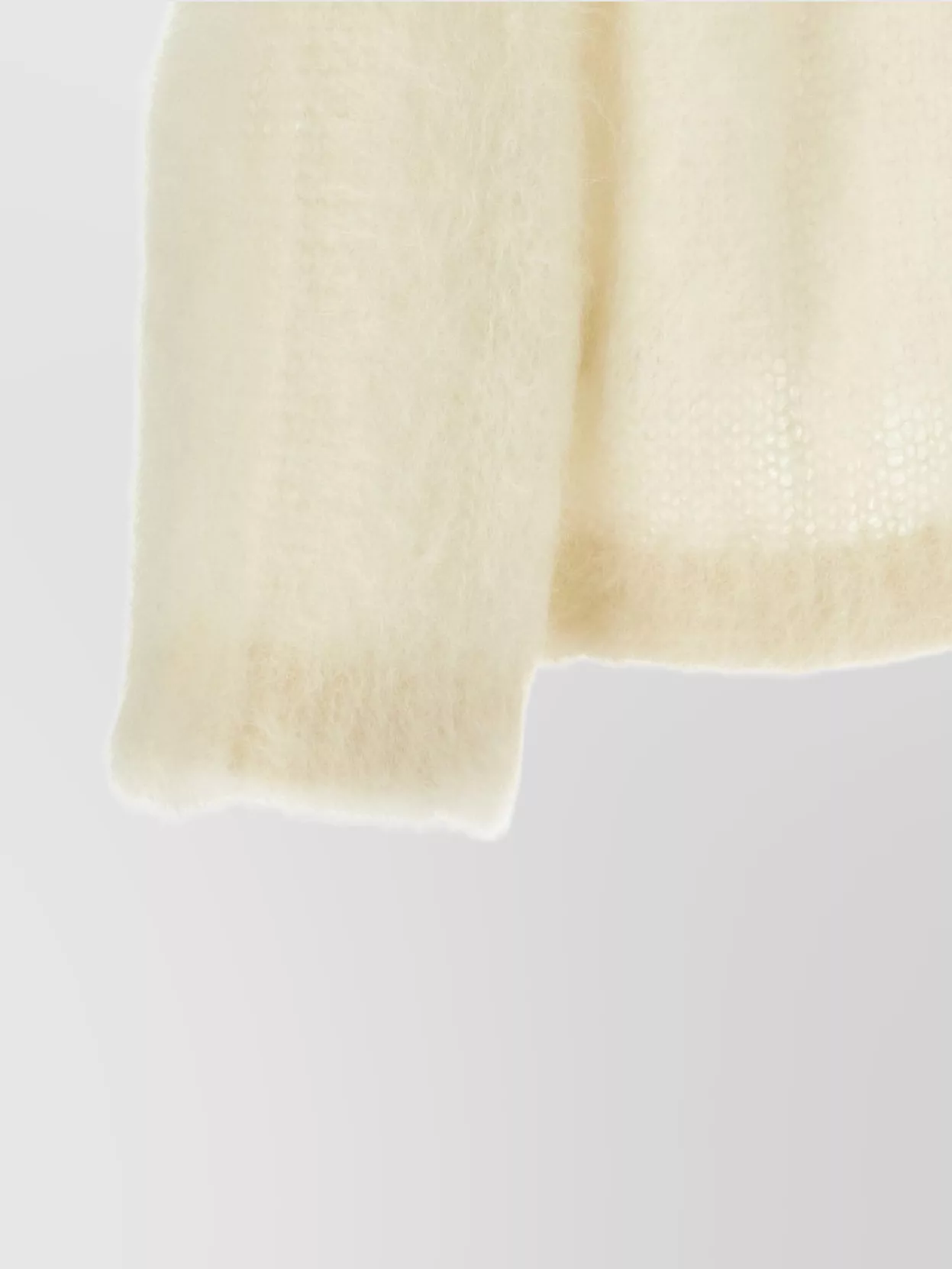 Brunello Cucinelli Luxurious Mohair Silk Long Sleeve Knit In Yellow