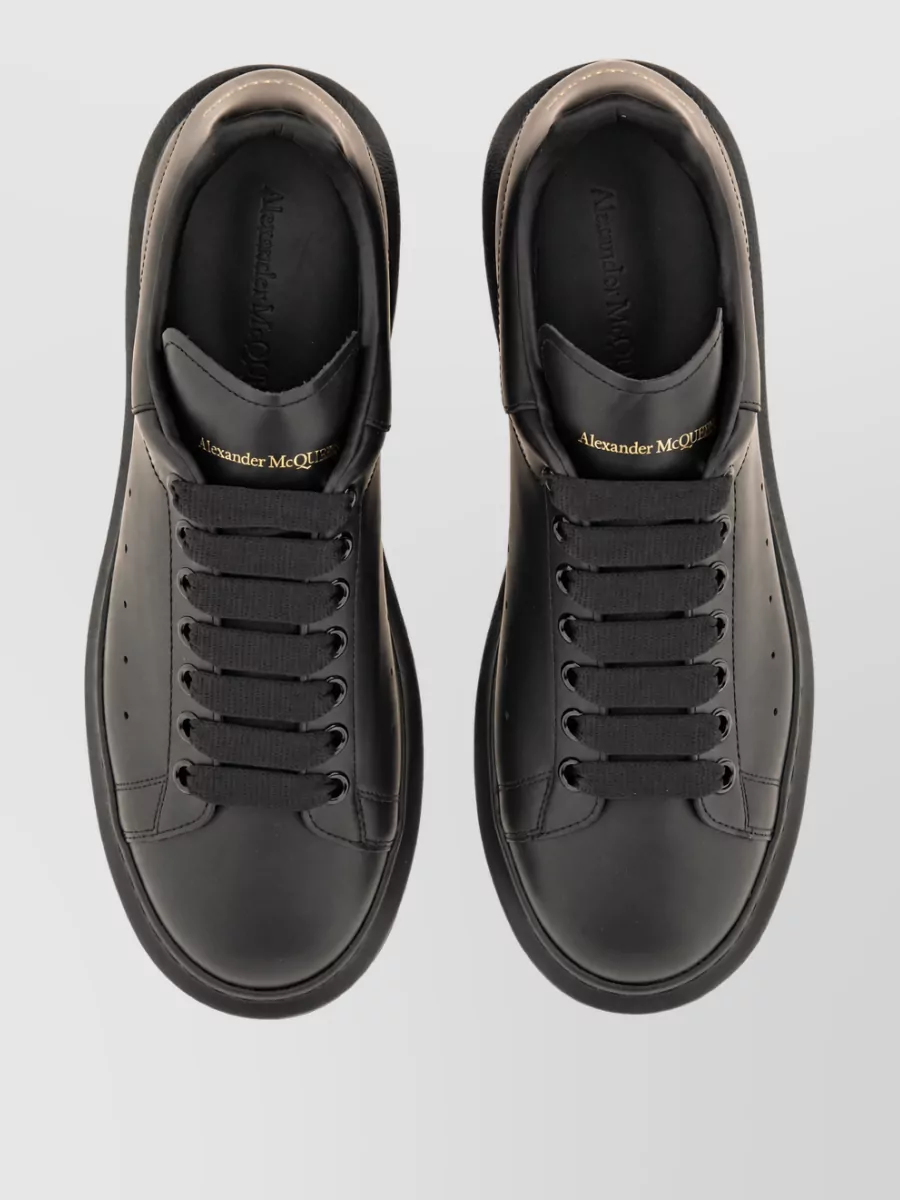 Alexander Mcqueen Leather Oversized Low-Top Sneakers