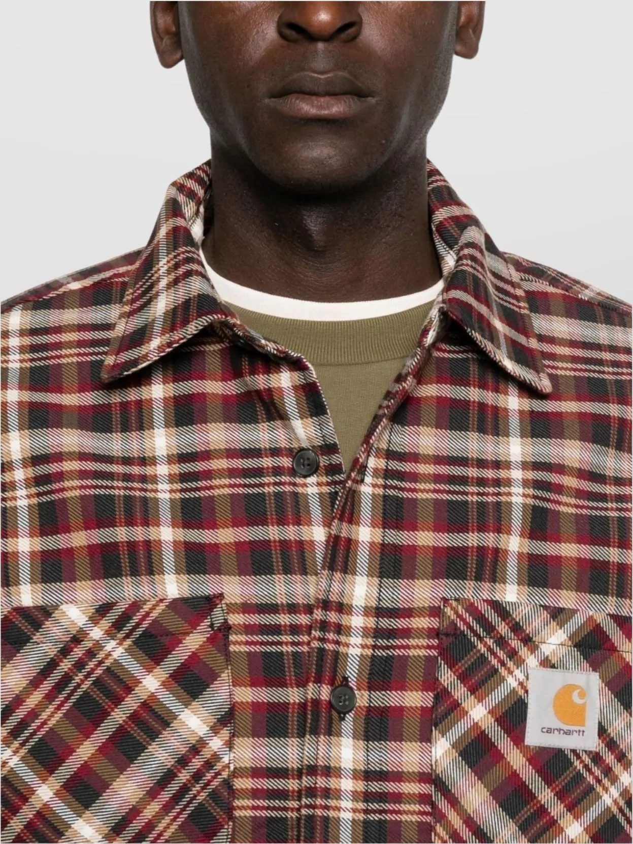 Carhartt Wip Plaid Pattern Long Sleeve Shirt Jacket