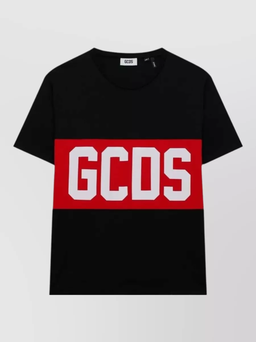 Gcds Logo Band Short-Sleeve Cotton T-Shirt
