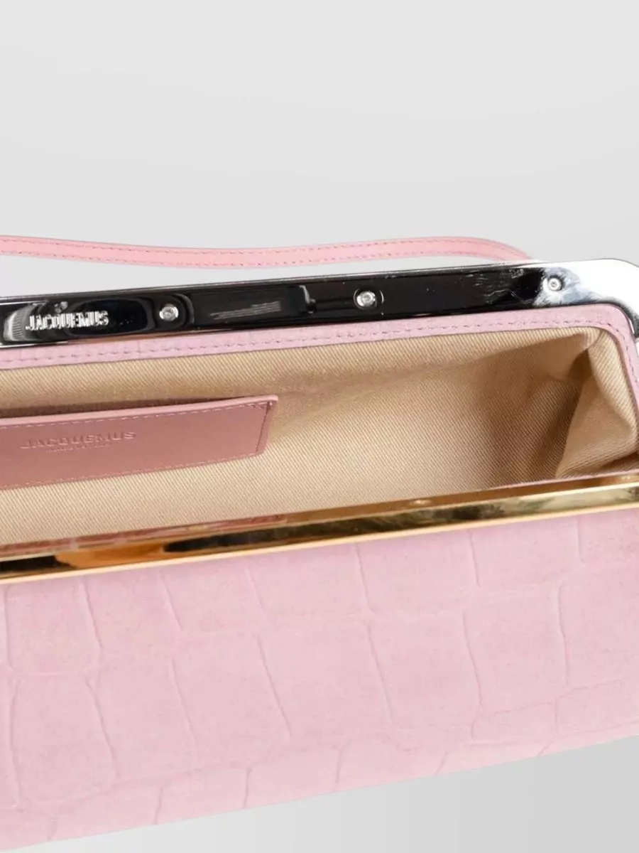 Jacquemus La Pochette Salon Leather Clutch Bag