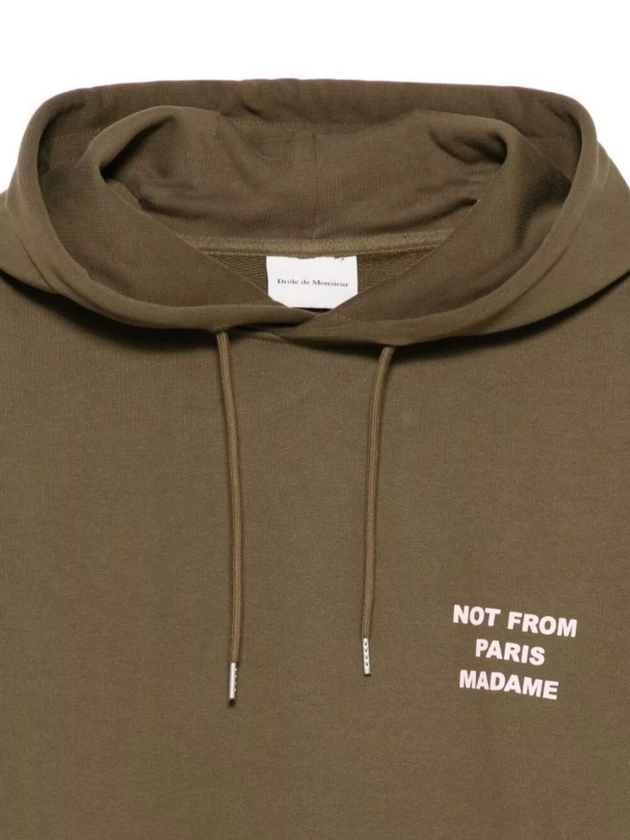 Drôle De Monsieur Logo Hooded Sweatshirt Kangaroo Pocket