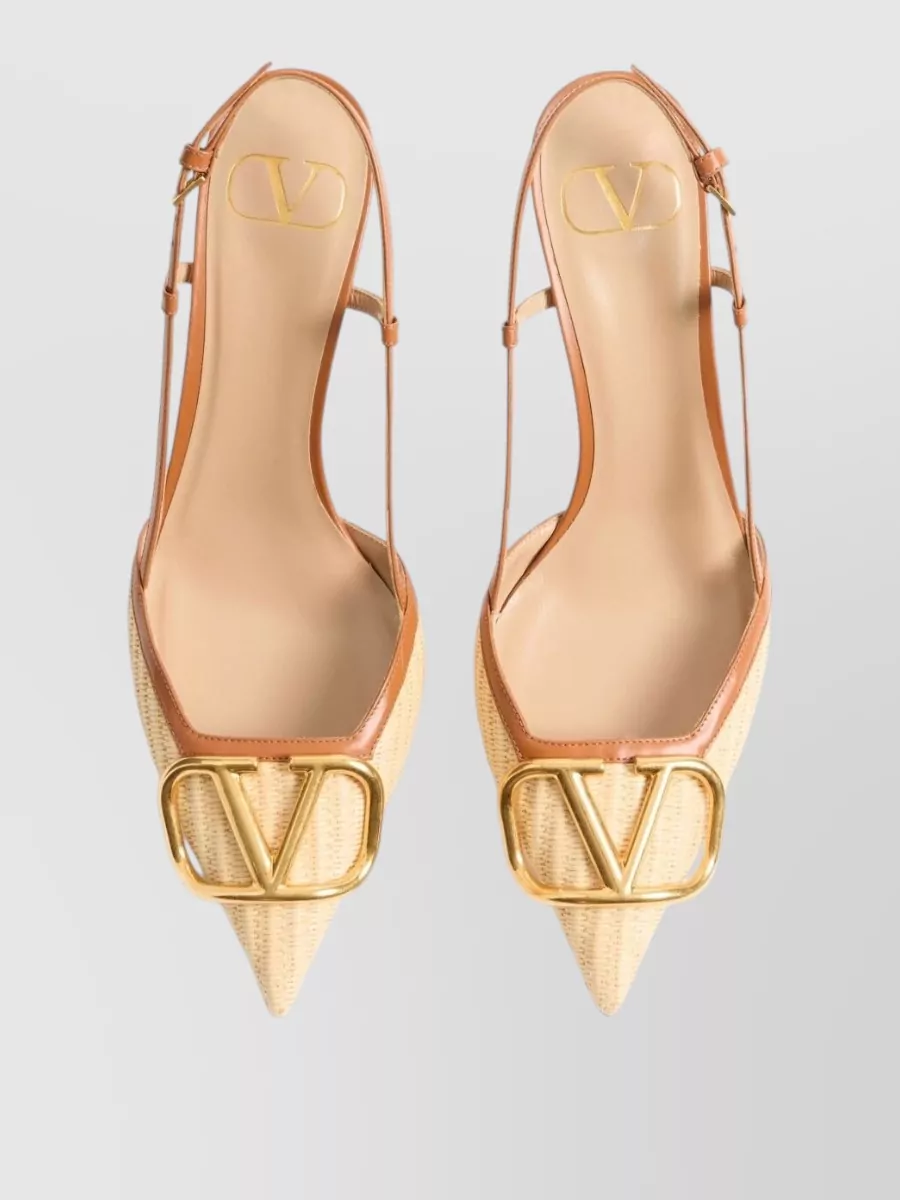 Valentino Garavani Leather Slingback Pumps