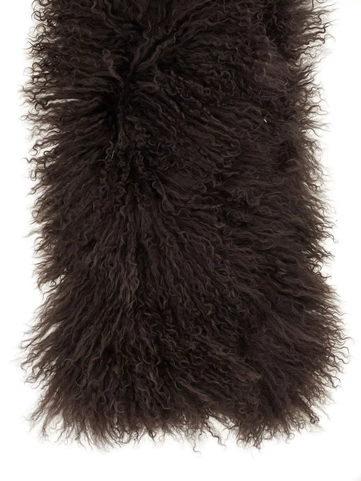Yves Salomon Luxurious Long Scarf Faux Fur Texture