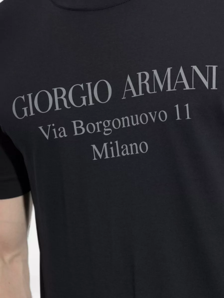 Giorgio Armani Logo Cotton T-Shirt