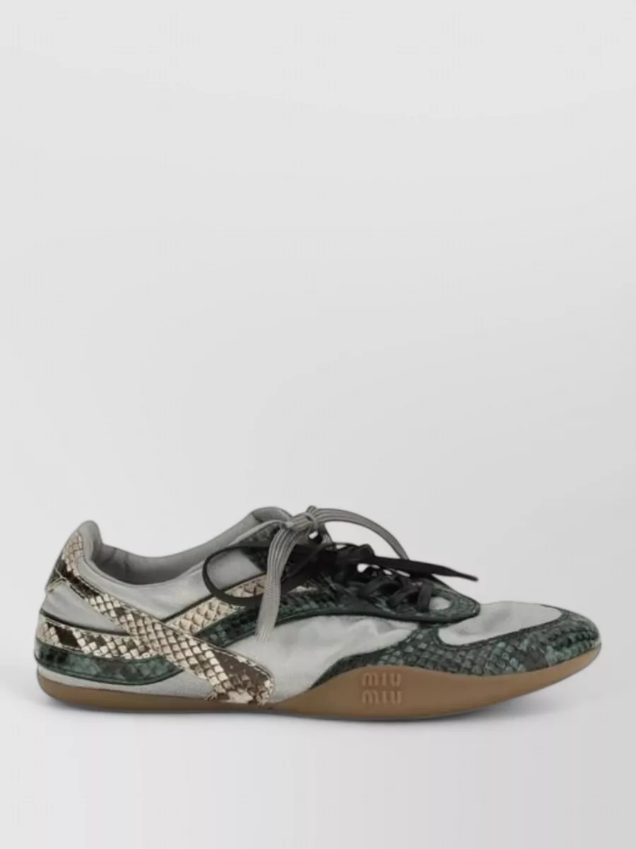 Miu Miu Rubber Low-Top Sneakers