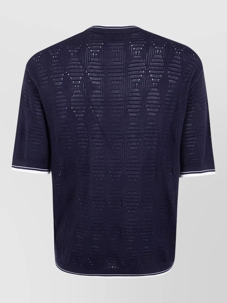 Laneus Fine-Knit Cotton Jumper
