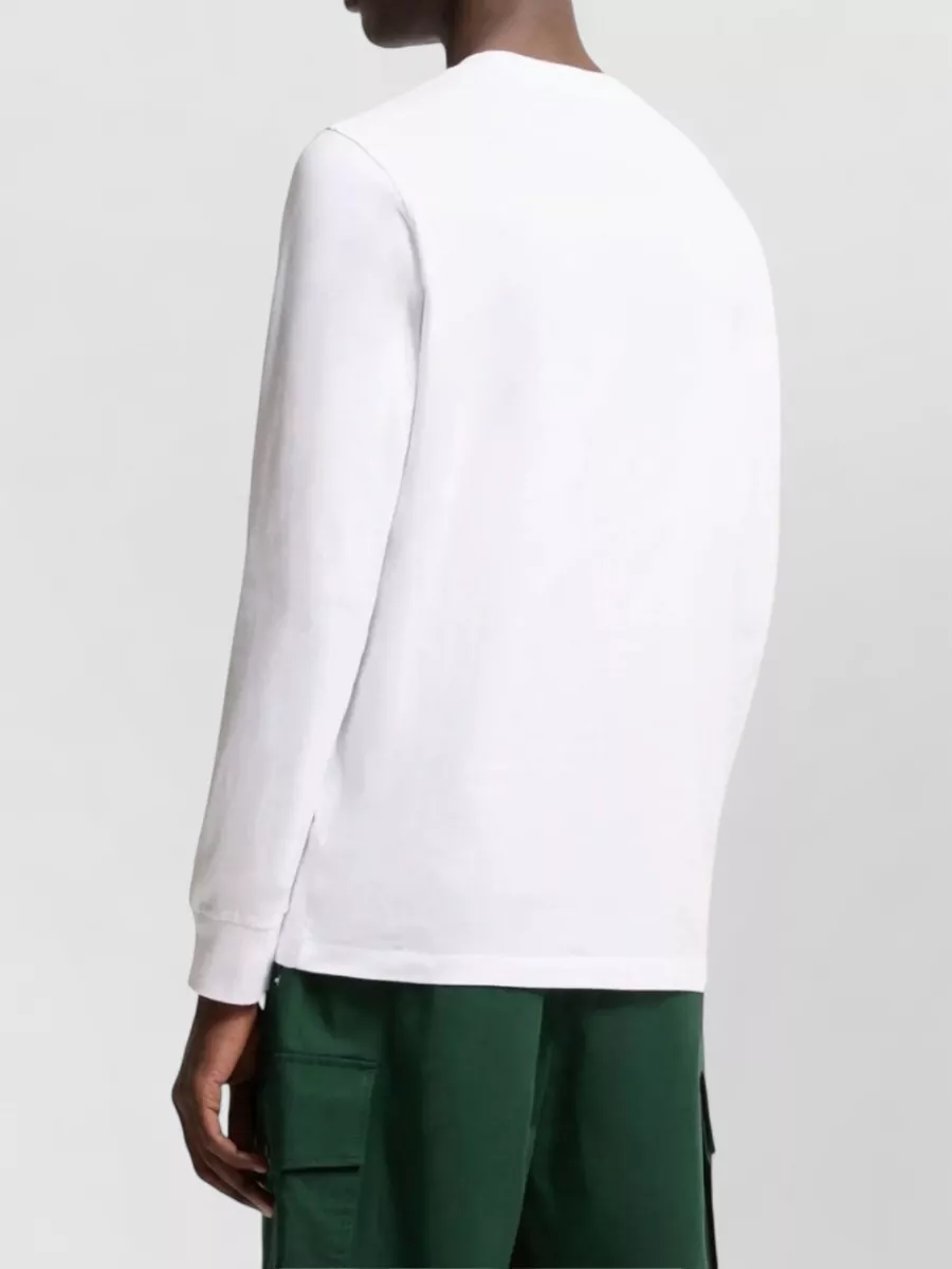 Moncler Crew Neck Long Sleeve Silk Nylon T Shirt