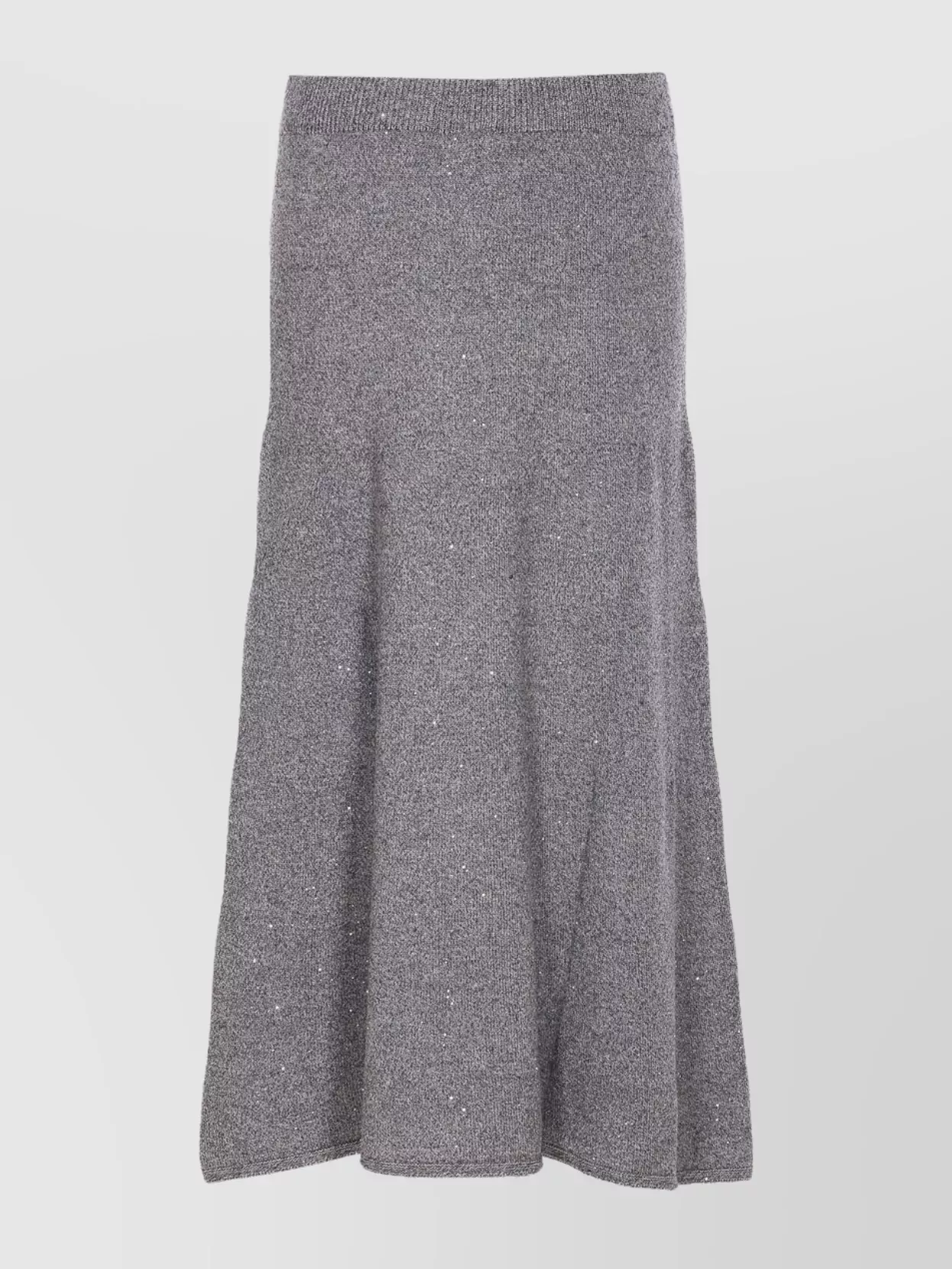 Liu •jo Sequin-embellished A-line Skirt In Gray