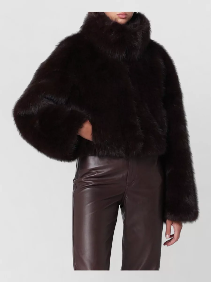 Rotate faux fur jacket