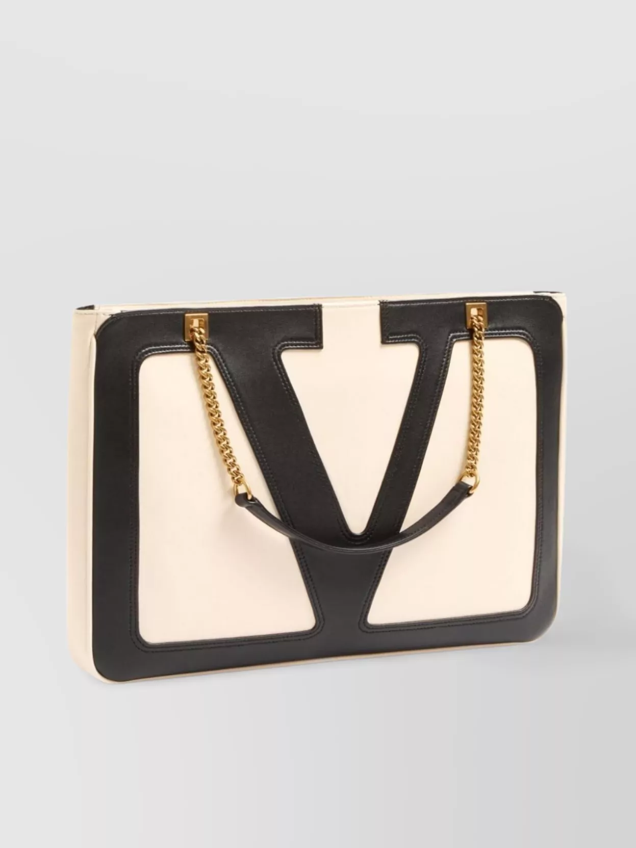 Valentino Superstar Medium Tote With Chain Strap Detail